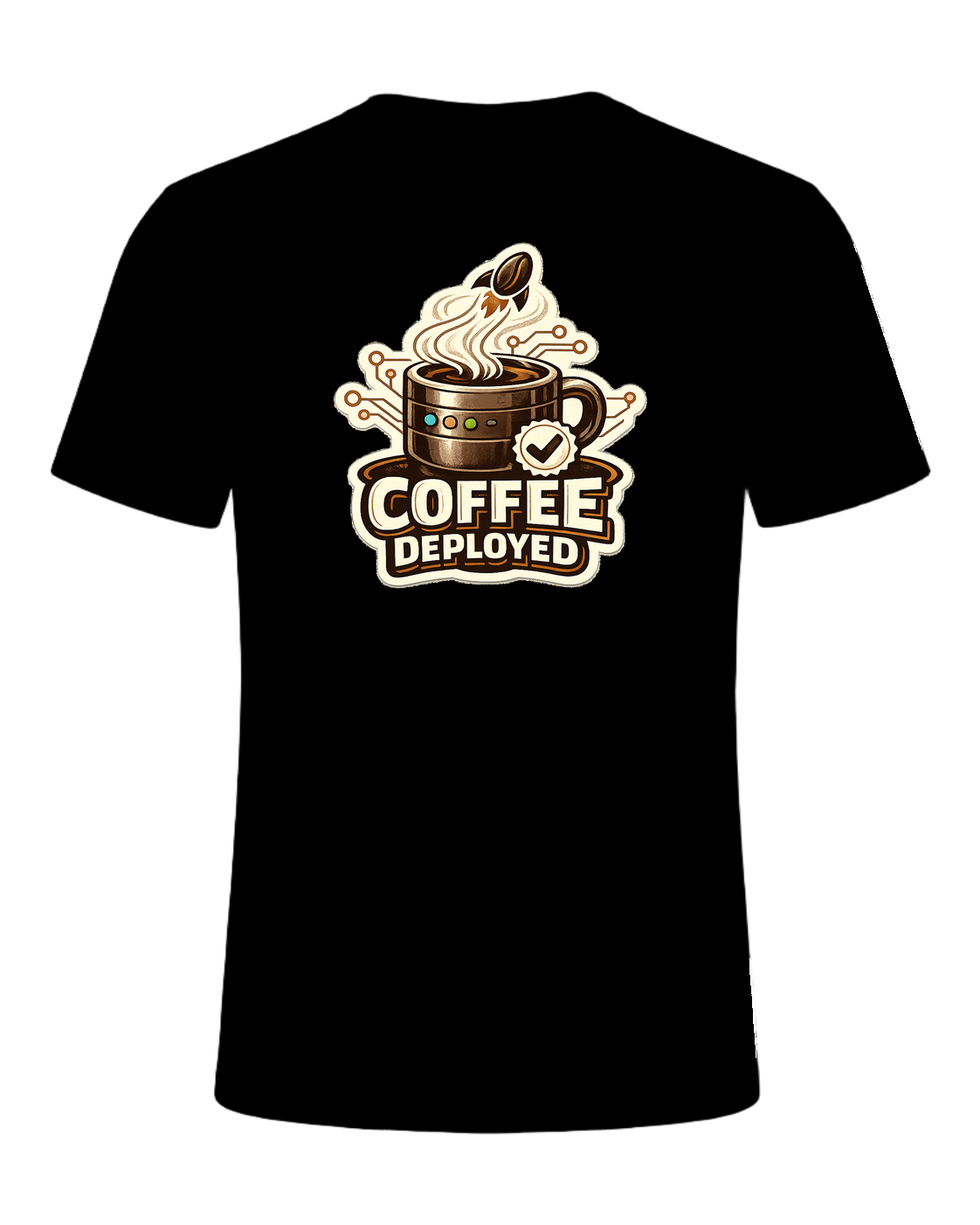 Coffee Deployed Tee — Black