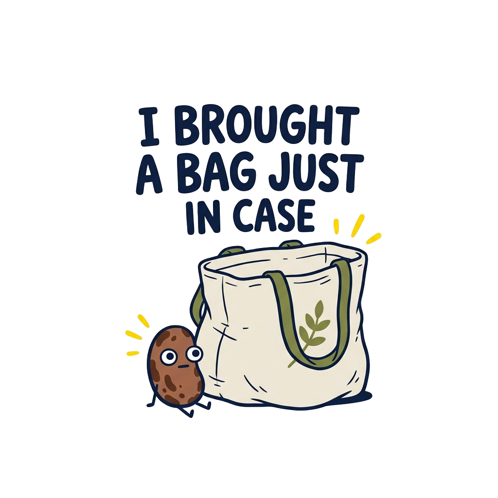 I BROUGHT A BAG JUST IN CASE