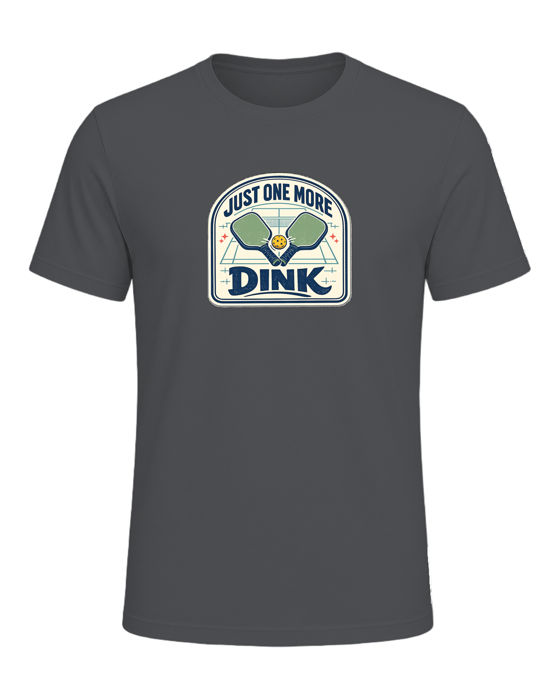 A funny pickleball tee for players who always have time for just one more dink. — Asphalt