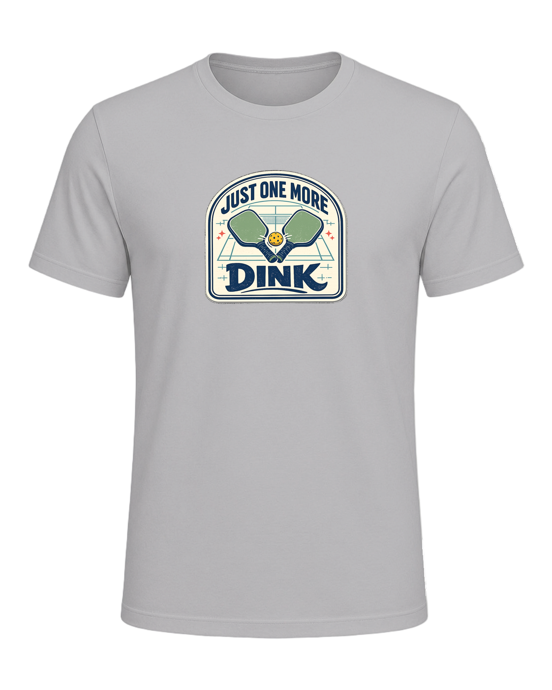 A funny pickleball tee for players who always have time for just one more dink. — Athletic Heather