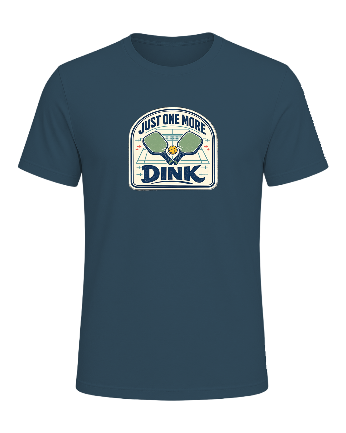 A funny pickleball tee for players who always have time for just one more dink. — Deep Teal