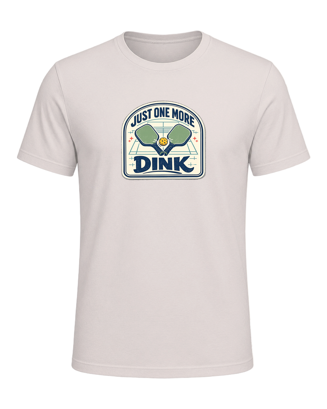 A funny pickleball tee for players who always have time for just one more dink. — Heather Dust