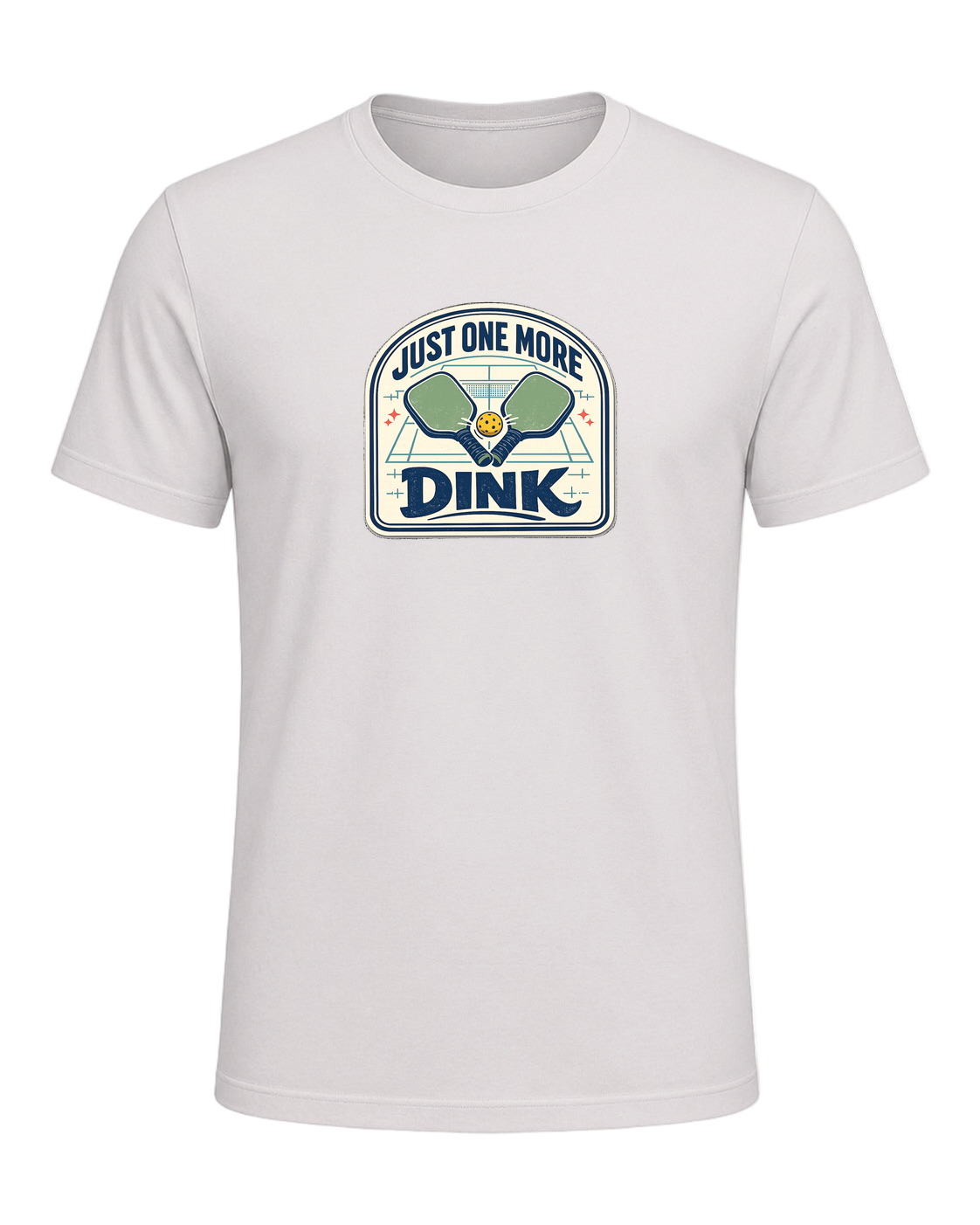 A funny pickleball tee for players who always have time for just one more dink. — Vintage White