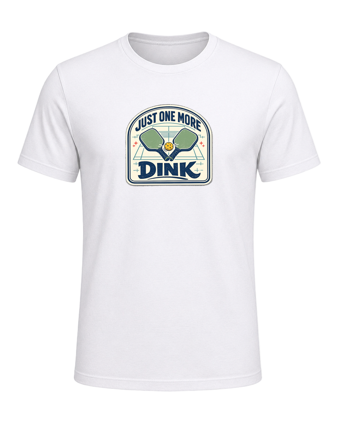A funny pickleball tee for players who always have time for just one more dink. — White