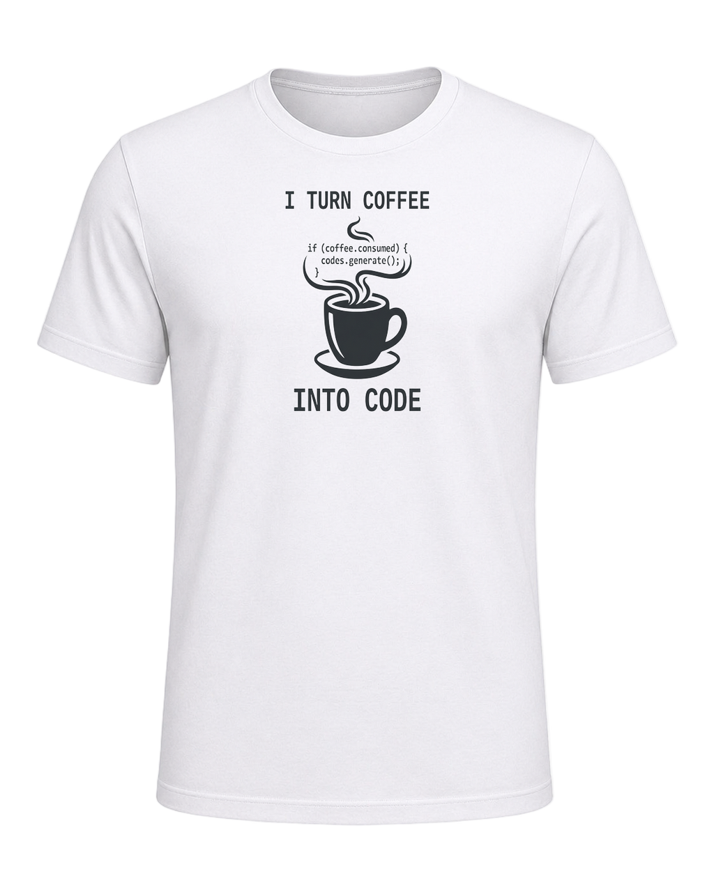 Coffee + Programmer — White