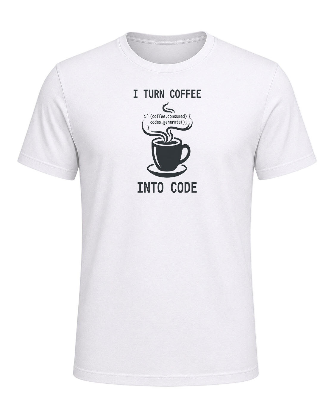 Coffee + Programmer — White