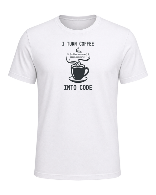 Coffee + Programmer — White