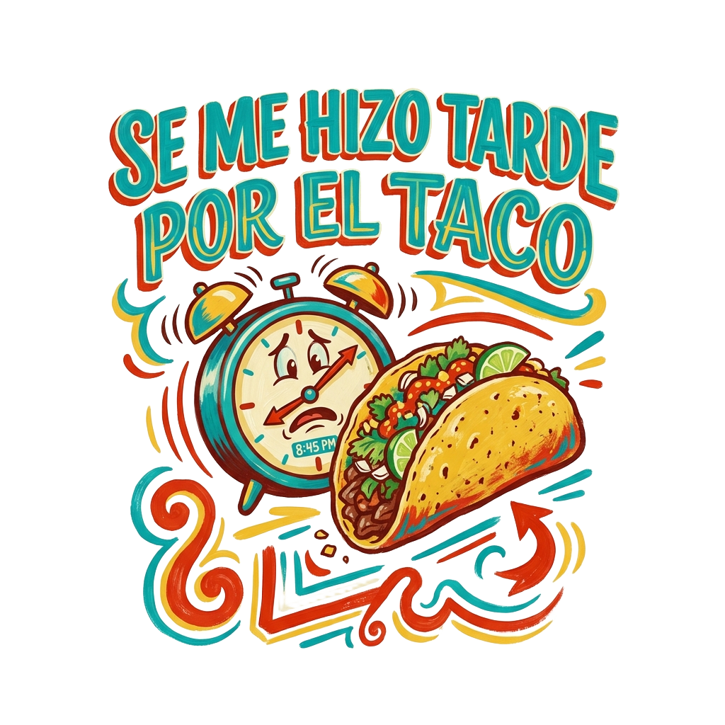 SE ME HIZO TARDE POR EL TACO
