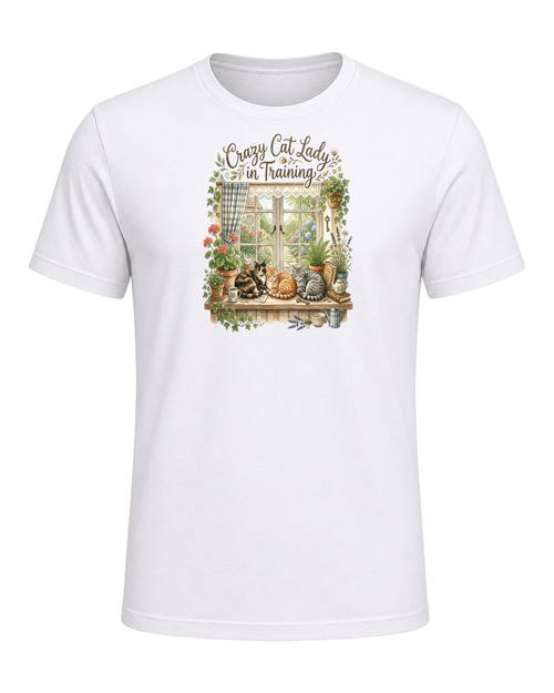 Cat Lady Cottagecore — White