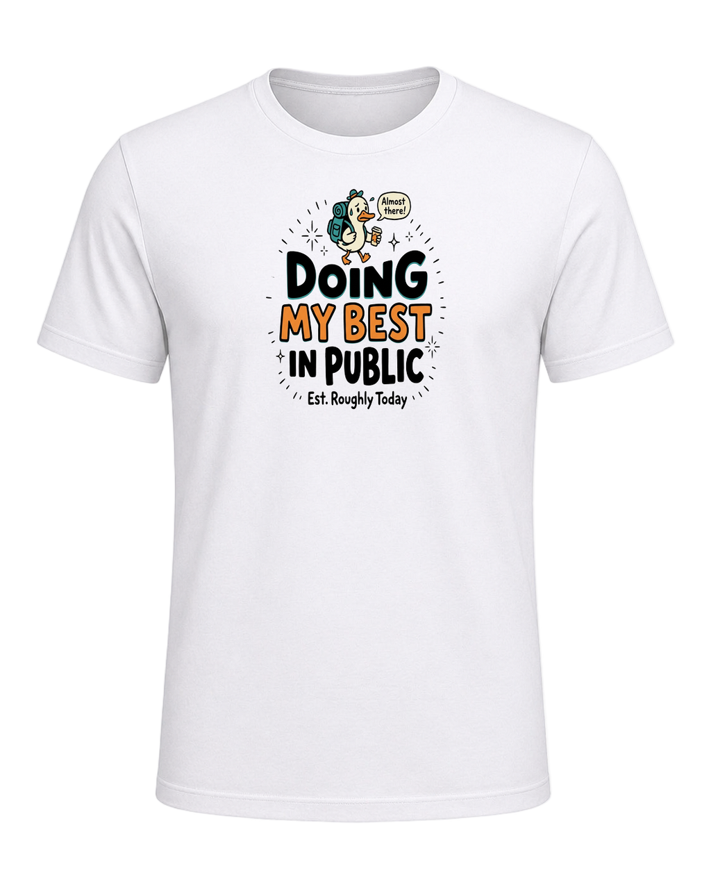 DOING MY BEST IN PUBLIC — White