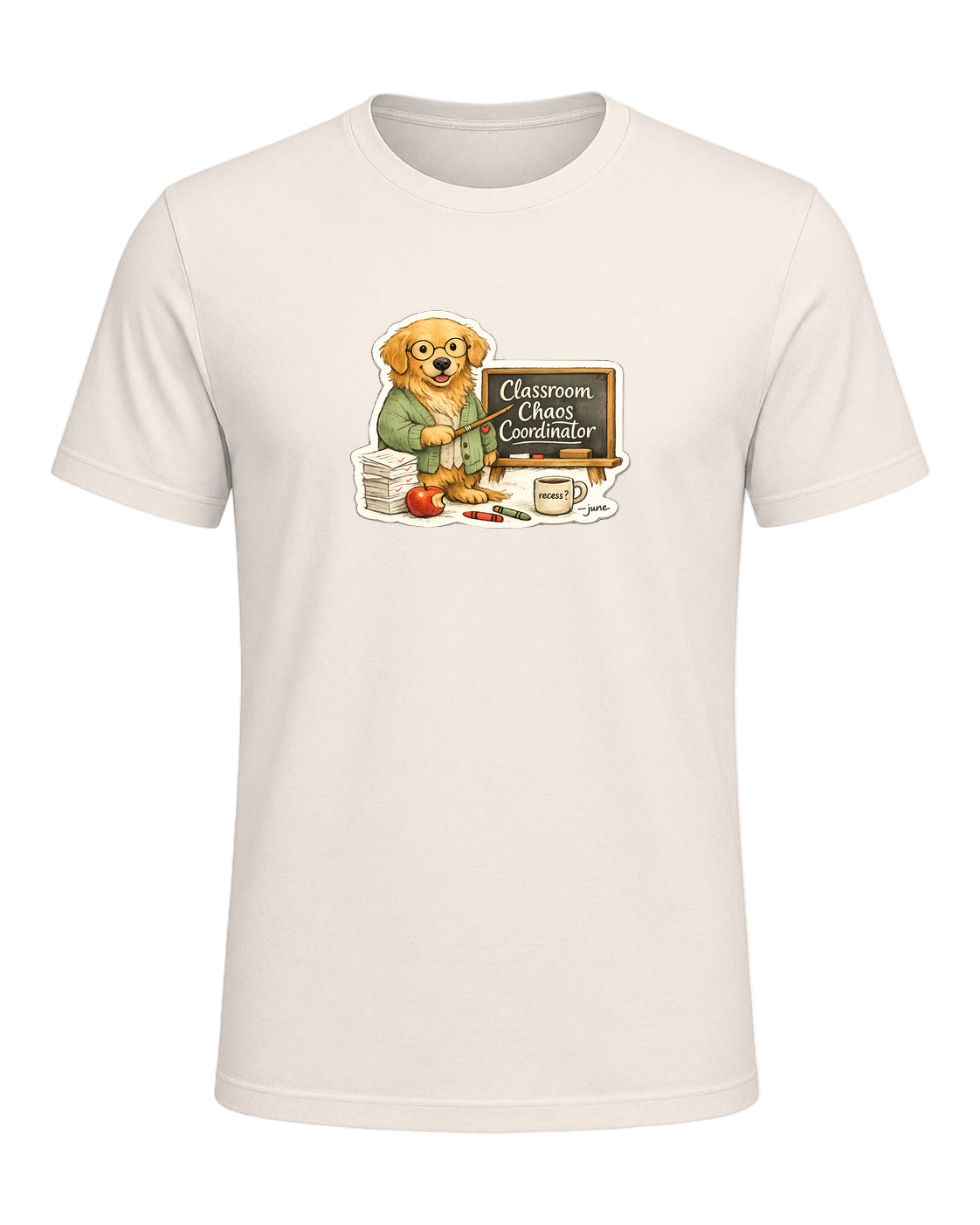 Classroom Chaos Coordinator Tee — Natural