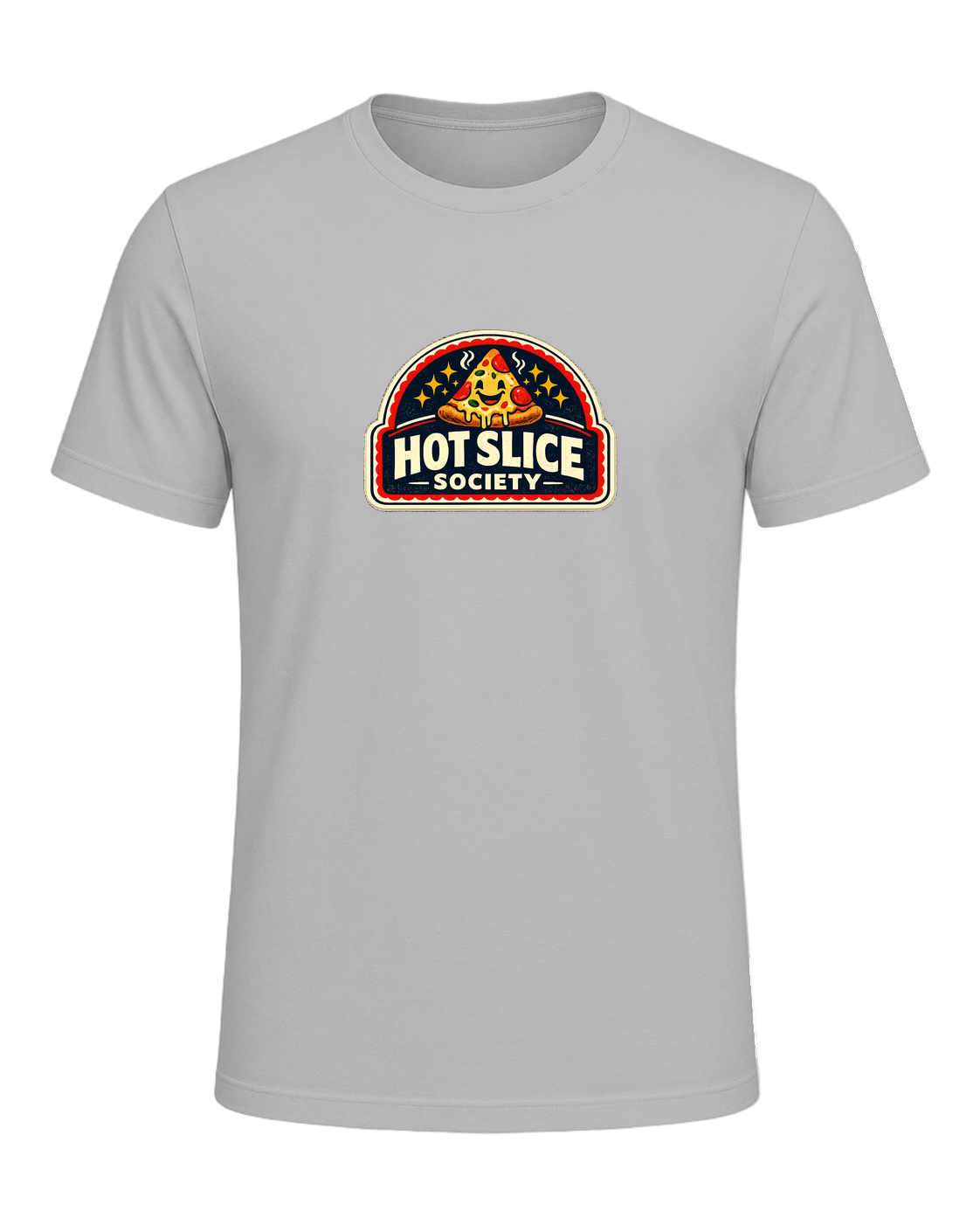 A bold retro pizza-club tee for anyone proudly living the hot slice lifestyle. — Athletic Heather
