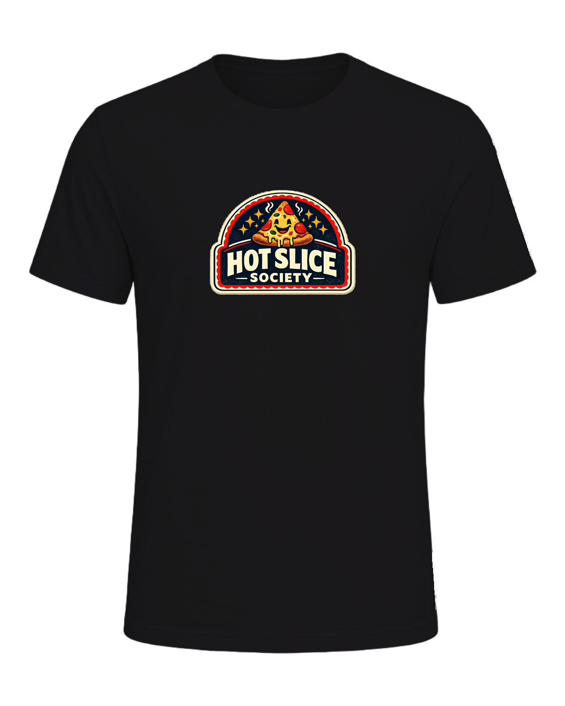 A bold retro pizza-club tee for anyone proudly living the hot slice lifestyle. — Dark Grey Heather