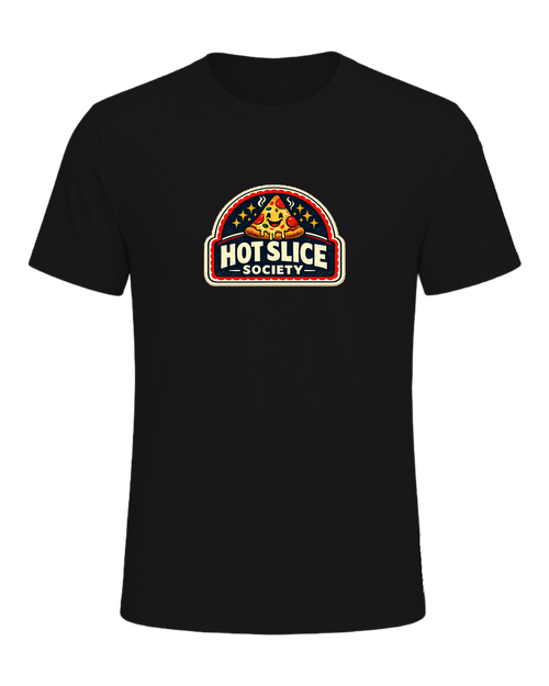 A bold retro pizza-club tee for anyone proudly living the hot slice lifestyle. — Dark Grey Heather