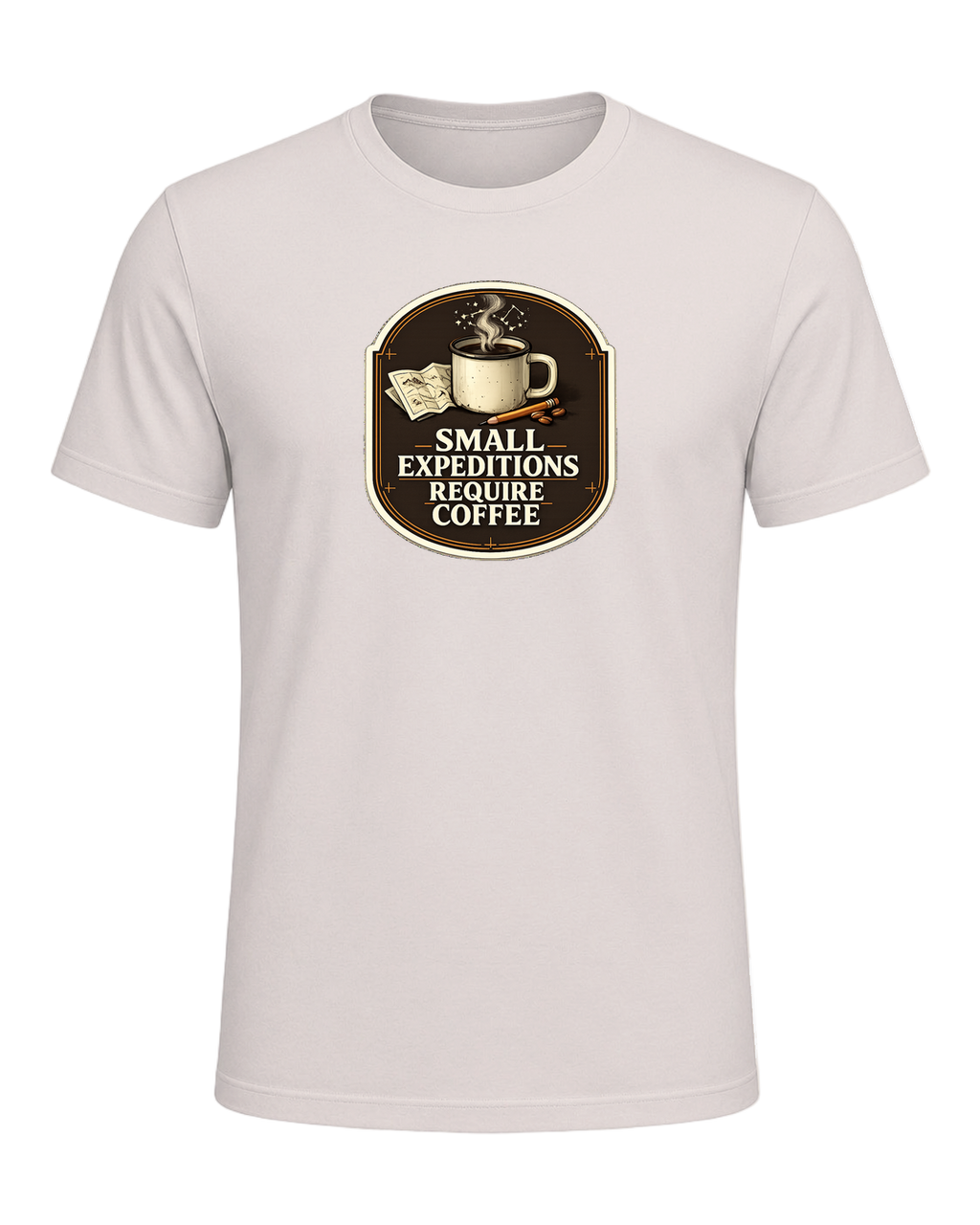 Small Expeditions Require Coffee Tee — Heather Dust