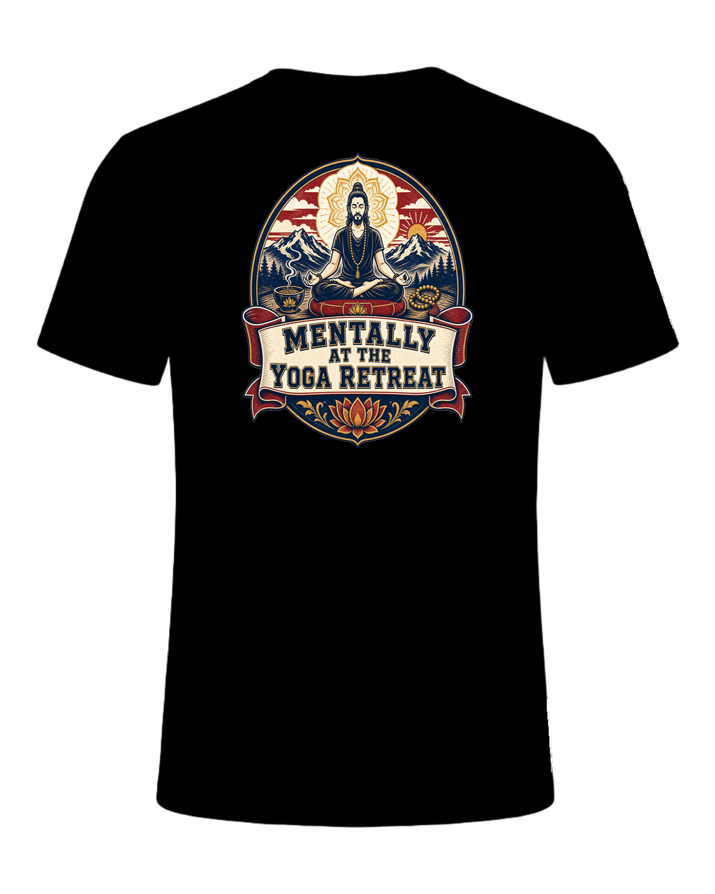 MENTALLY AT THE YOGA RETREAT — Black