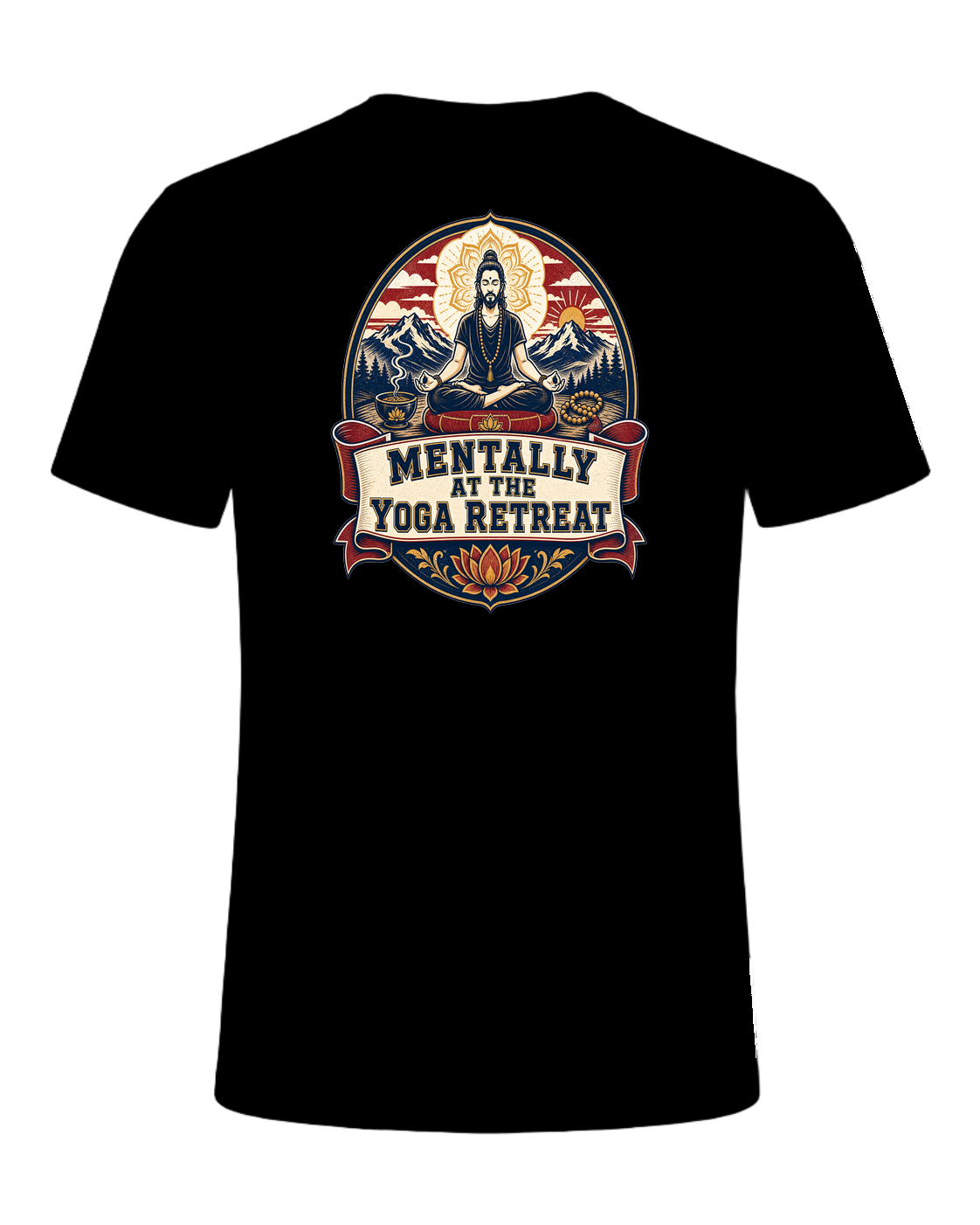MENTALLY AT THE YOGA RETREAT — Black