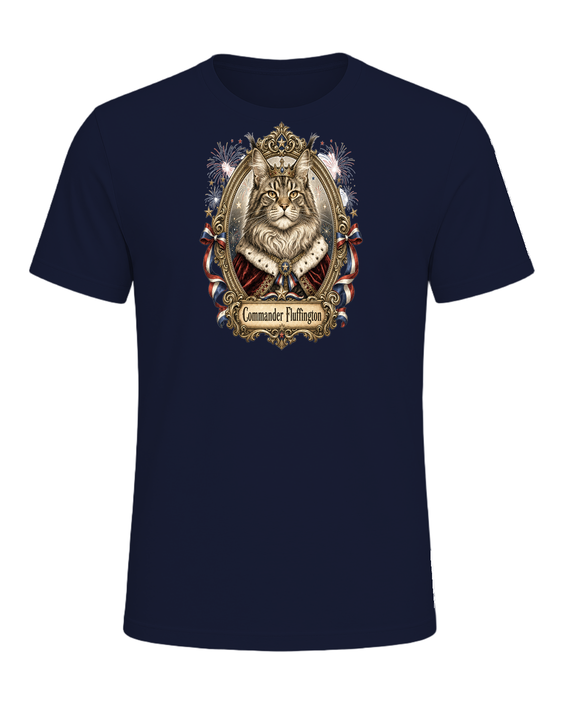 Maine Coon Royalty — Navy