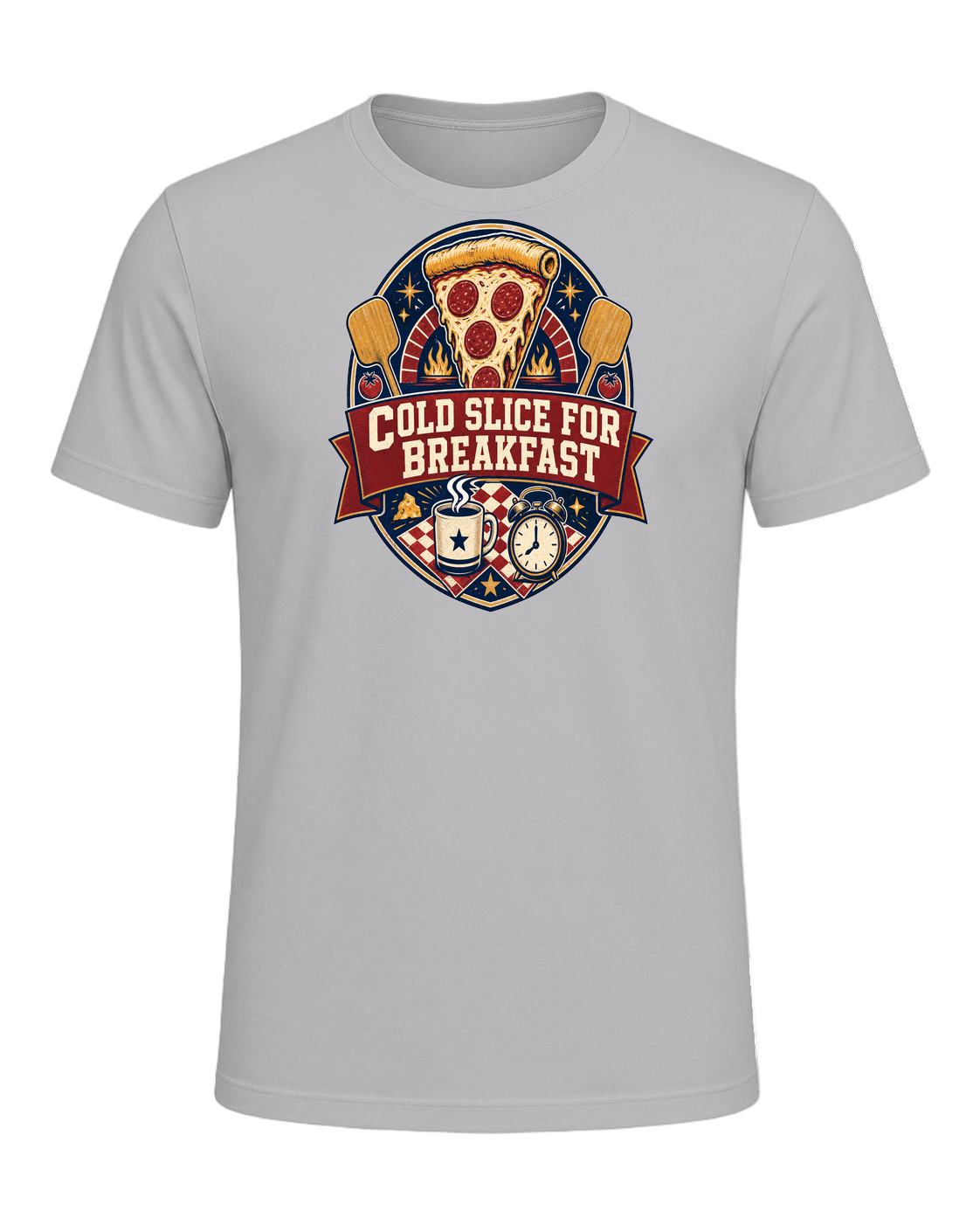 COLD SLICE FOR BREAKFAST — Athletic Heather