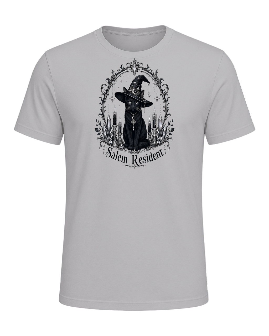 Black Cat Witch — Athletic Heather