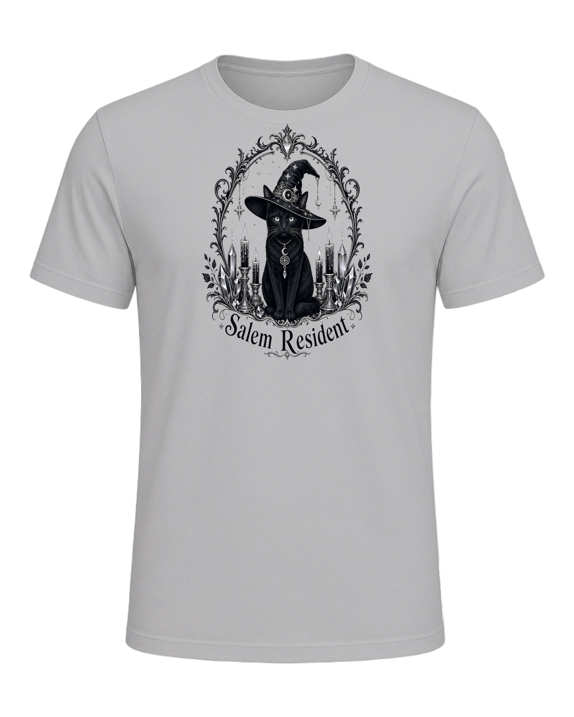 Black Cat Witch — Athletic Heather