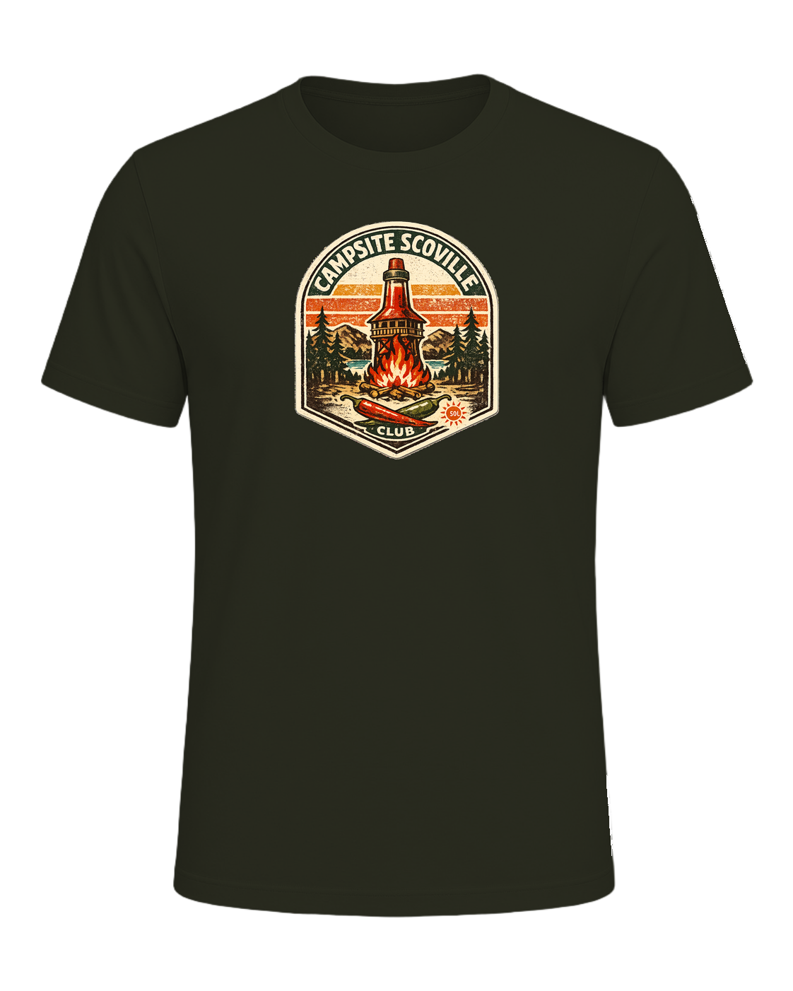 Campsite Scoville Club Tee — Dark Olive