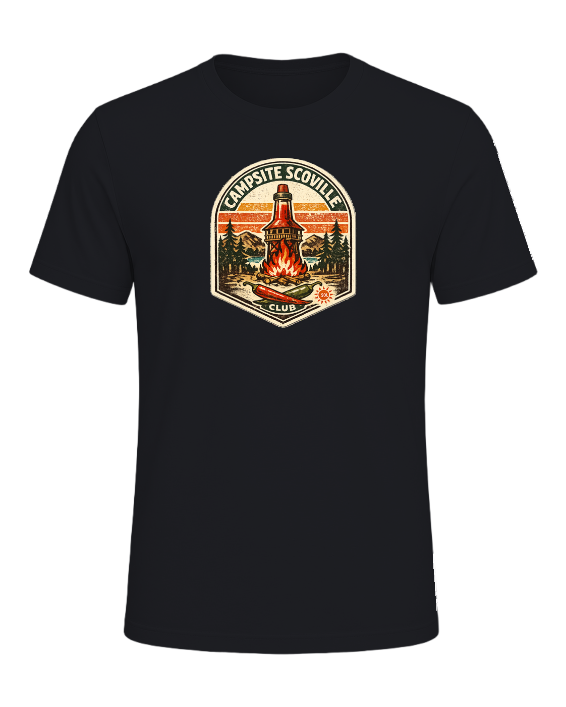 Campsite Scoville Club Tee — Vintage Black