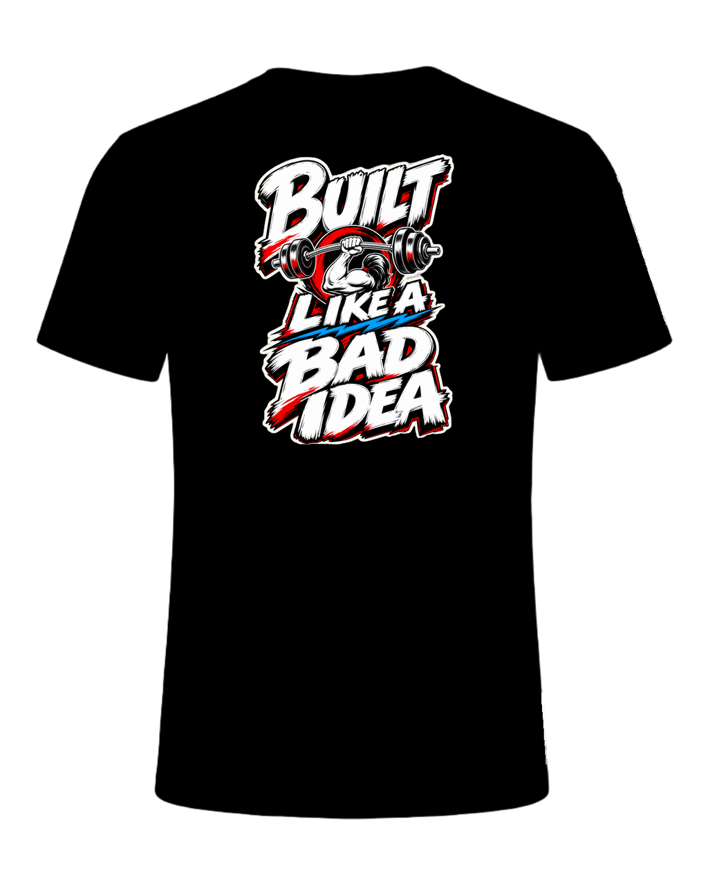 Built Like A Bad Idea Gym Tee — Black