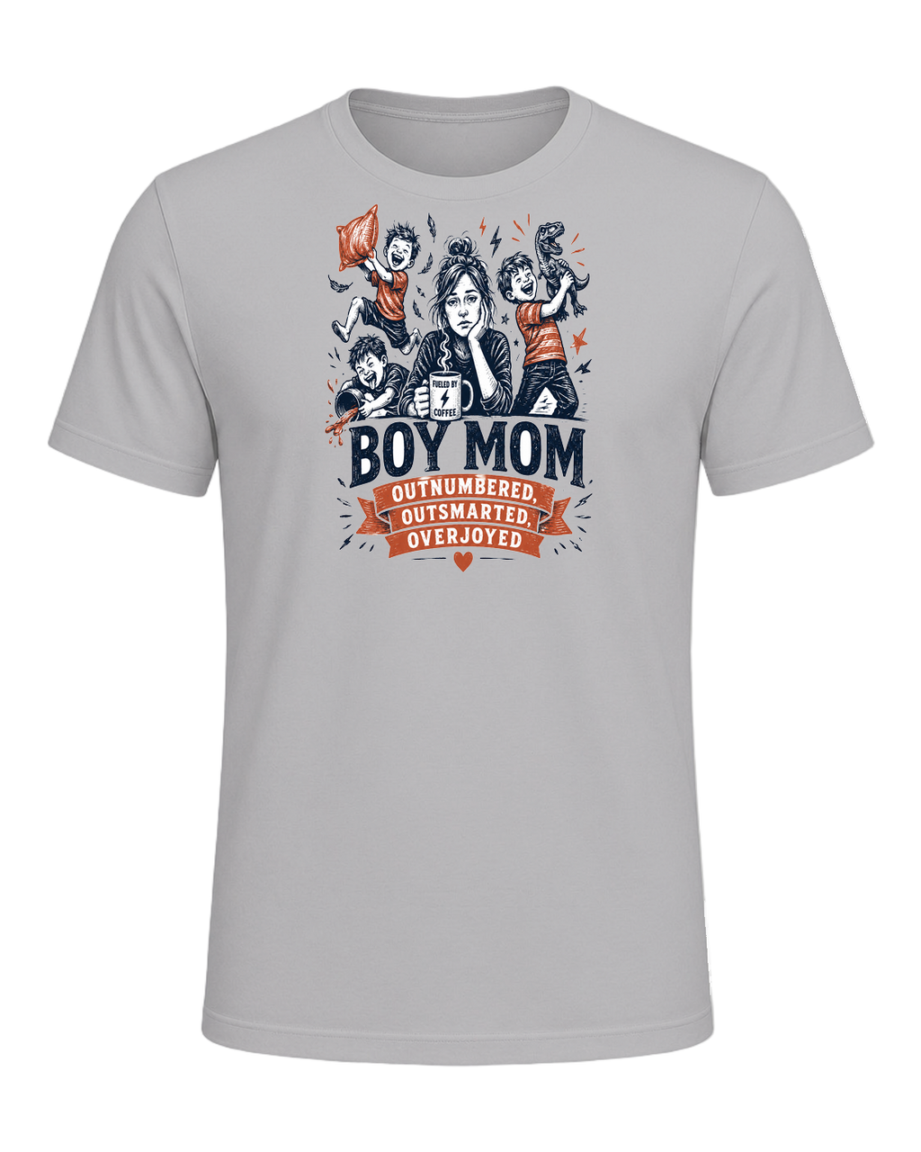 Boy Mom Humor — Athletic Heather