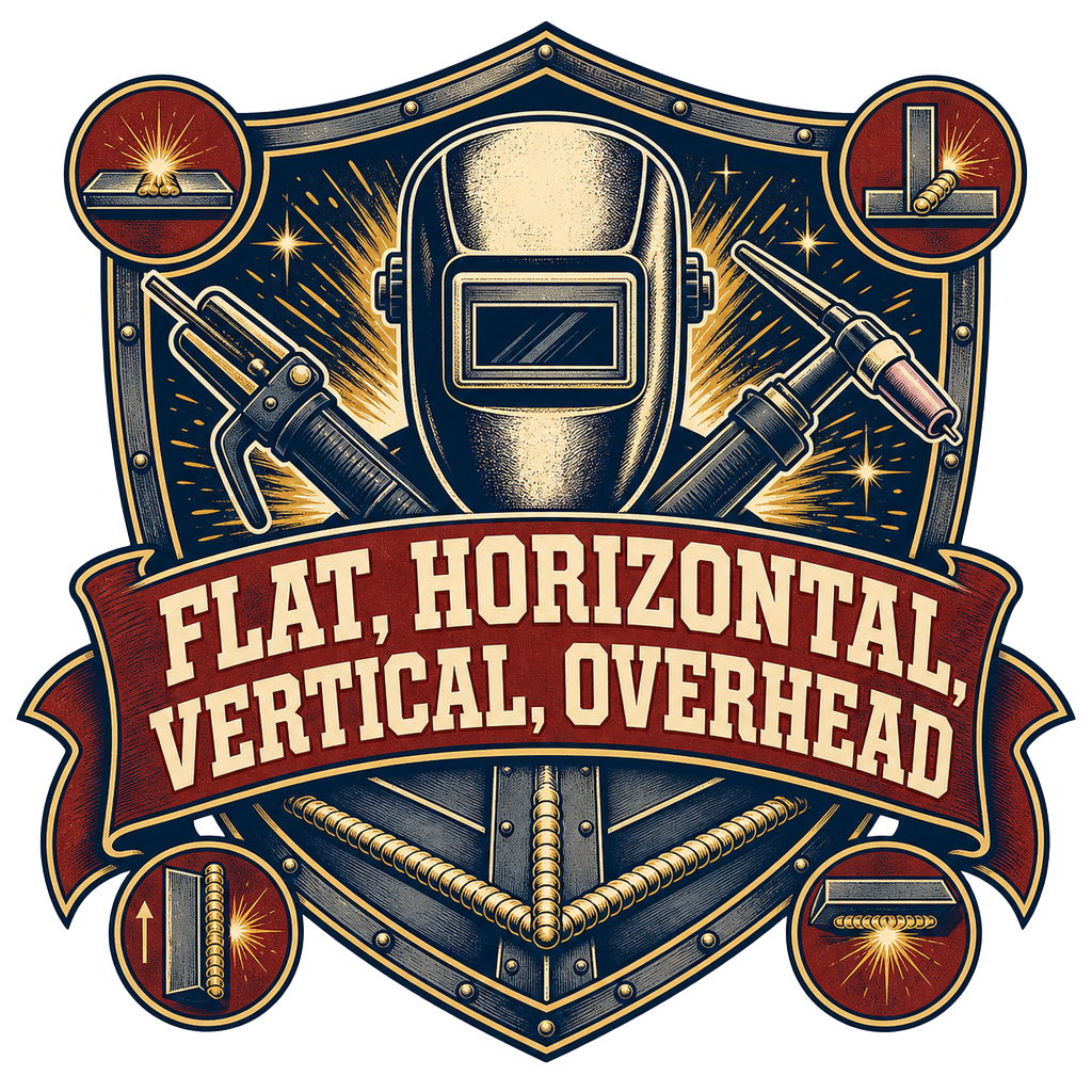 FLAT, HORIZONTAL, VERTICAL, OVERHEAD