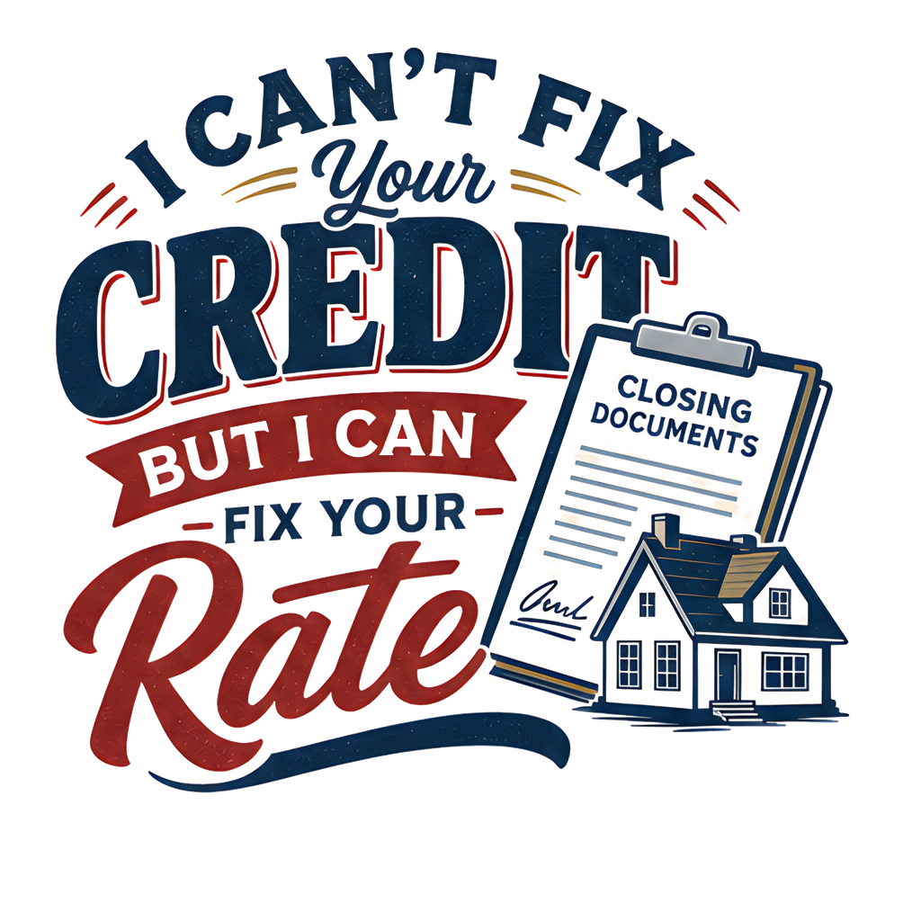 I CAN'T FIX YOUR CREDIT BUT I CAN FIX YOUR RATE