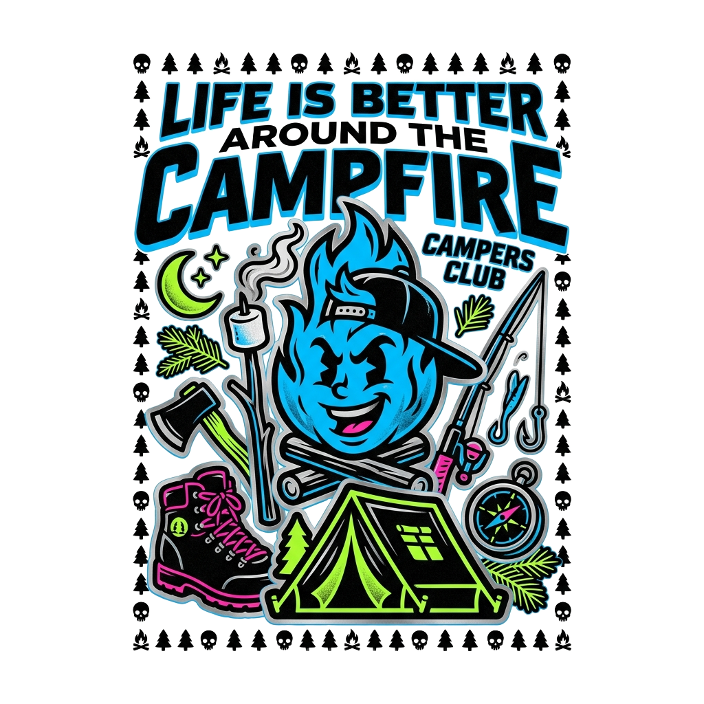 LIFE IS BETTER AROUND THE CAMPFIRE