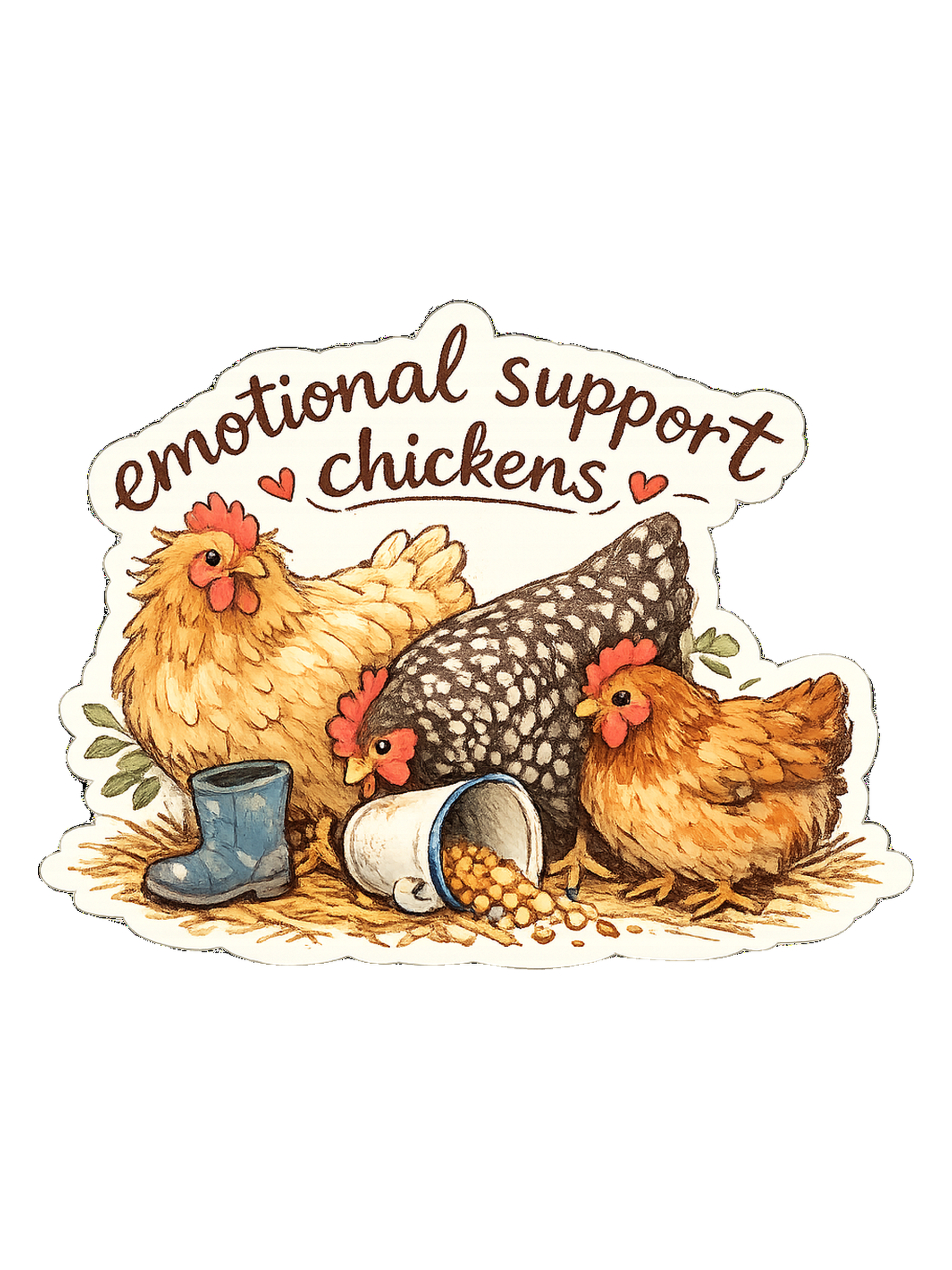 Emotional Support Chickens Tee