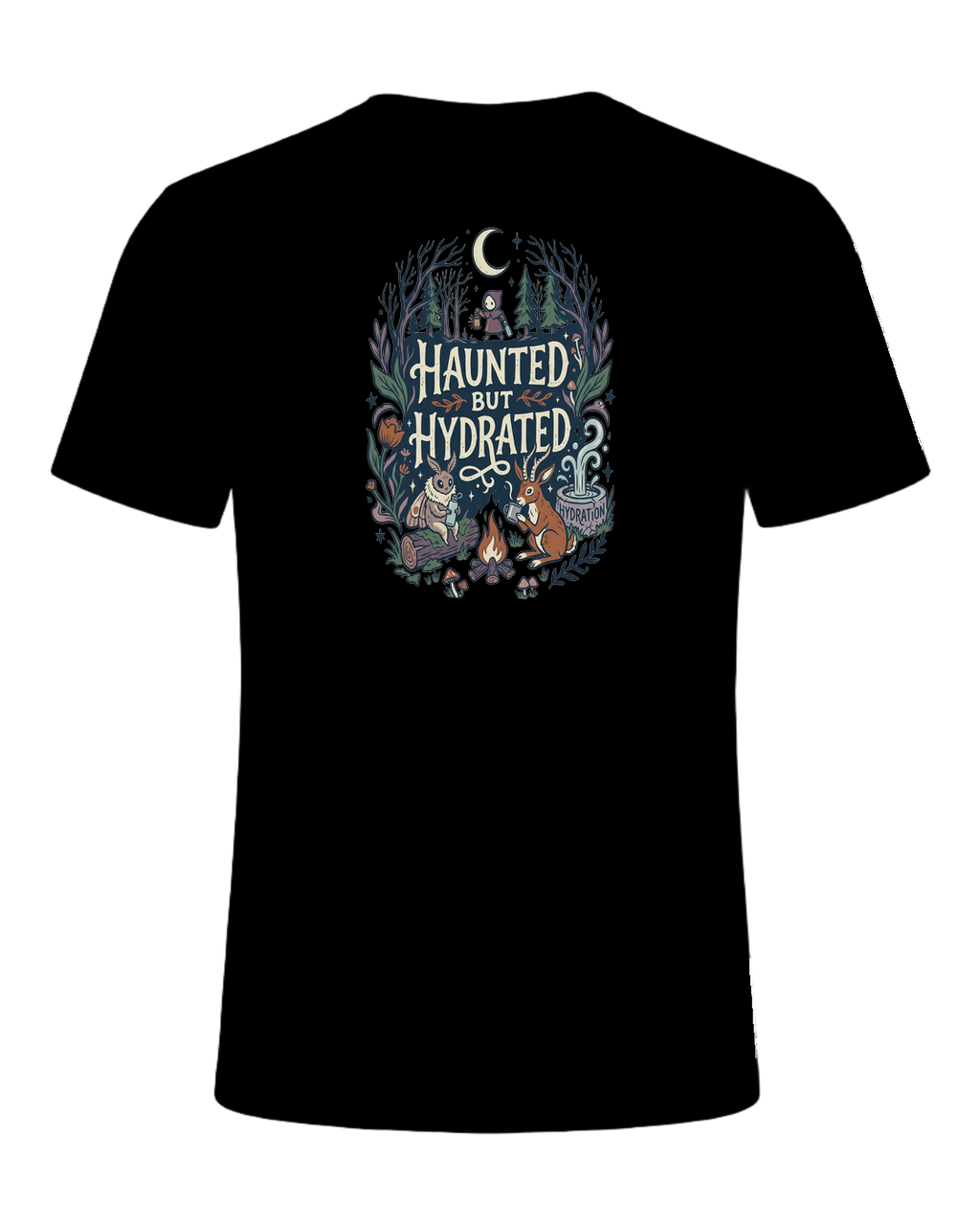 HAUNTED BUT HYDRATED — Black