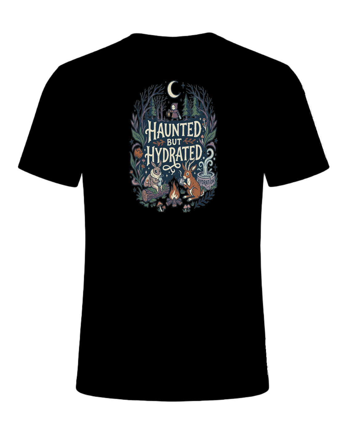HAUNTED BUT HYDRATED — Black