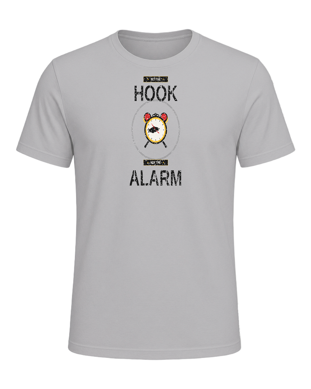 SET THE HOOK NOT THE ALARM — Athletic Heather