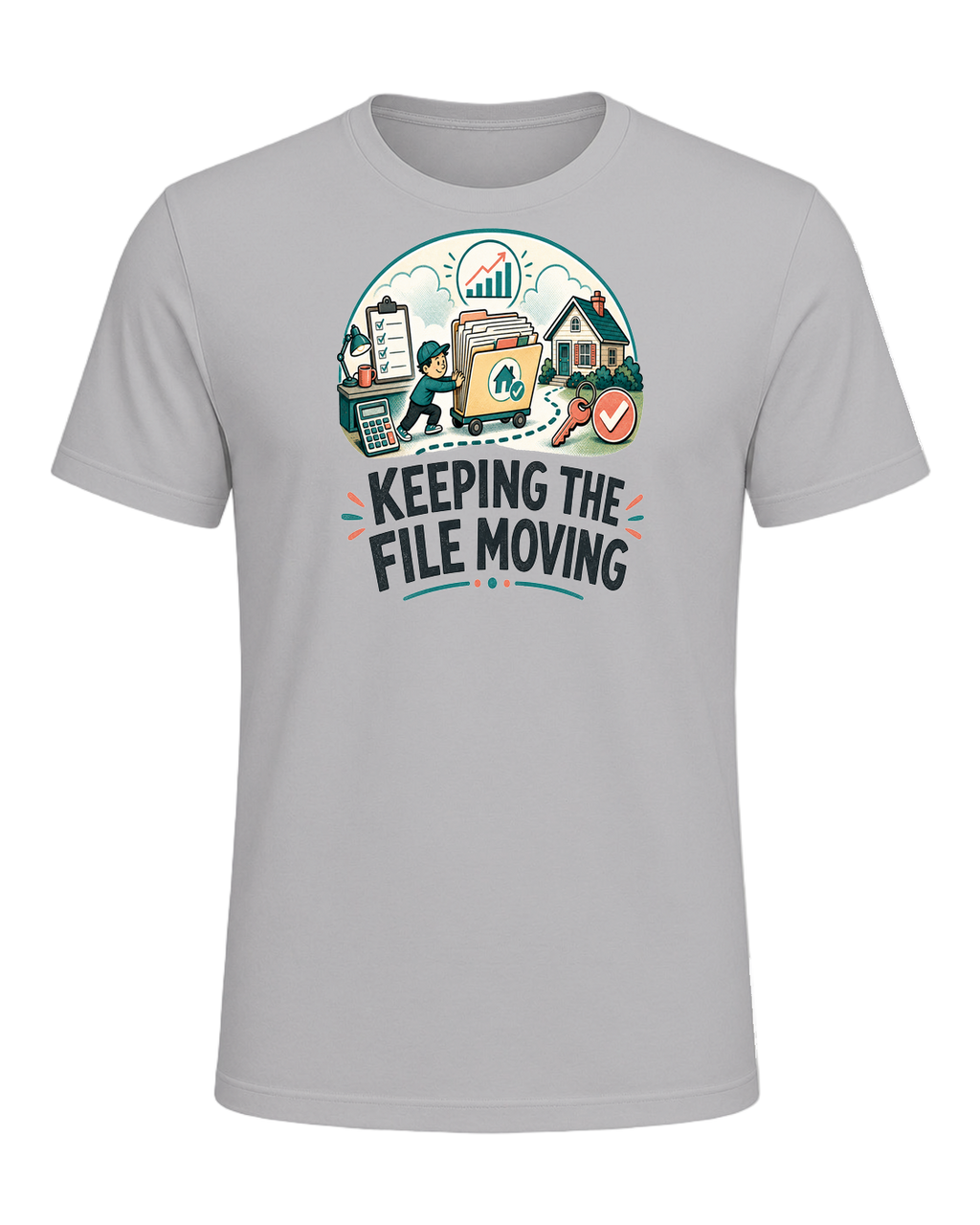 KEEPING THE FILE MOVING — Athletic Heather