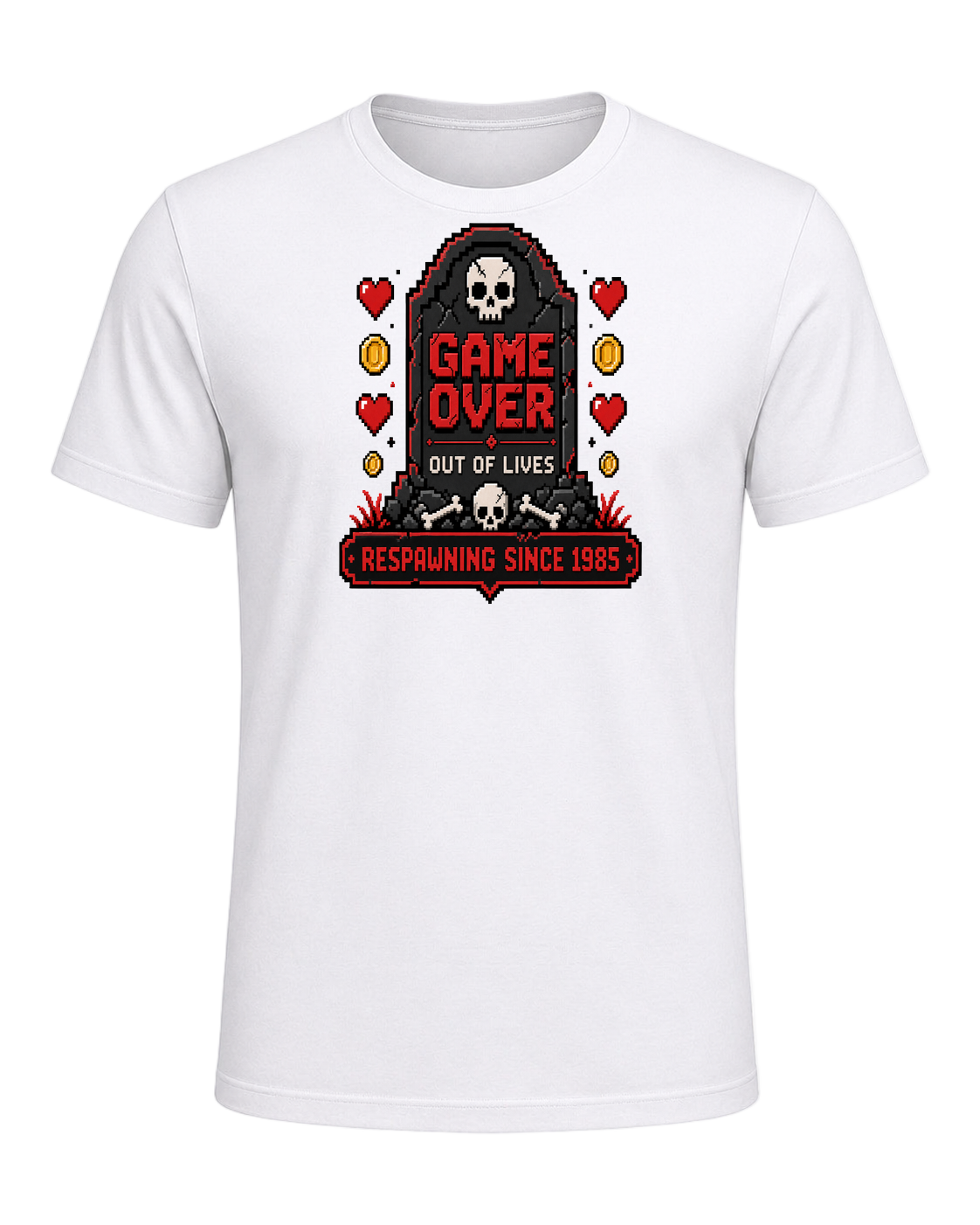 Game Over Humor — White