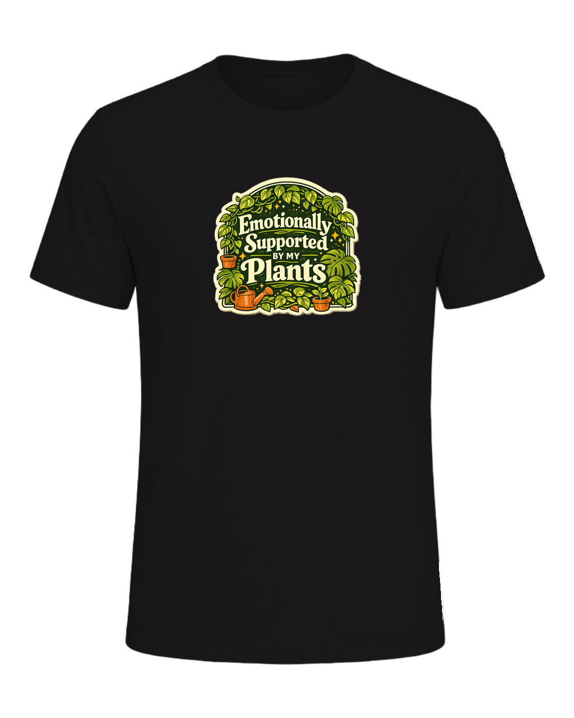 Emotionally Supported By My Plants Tee — Dark Grey Heather
