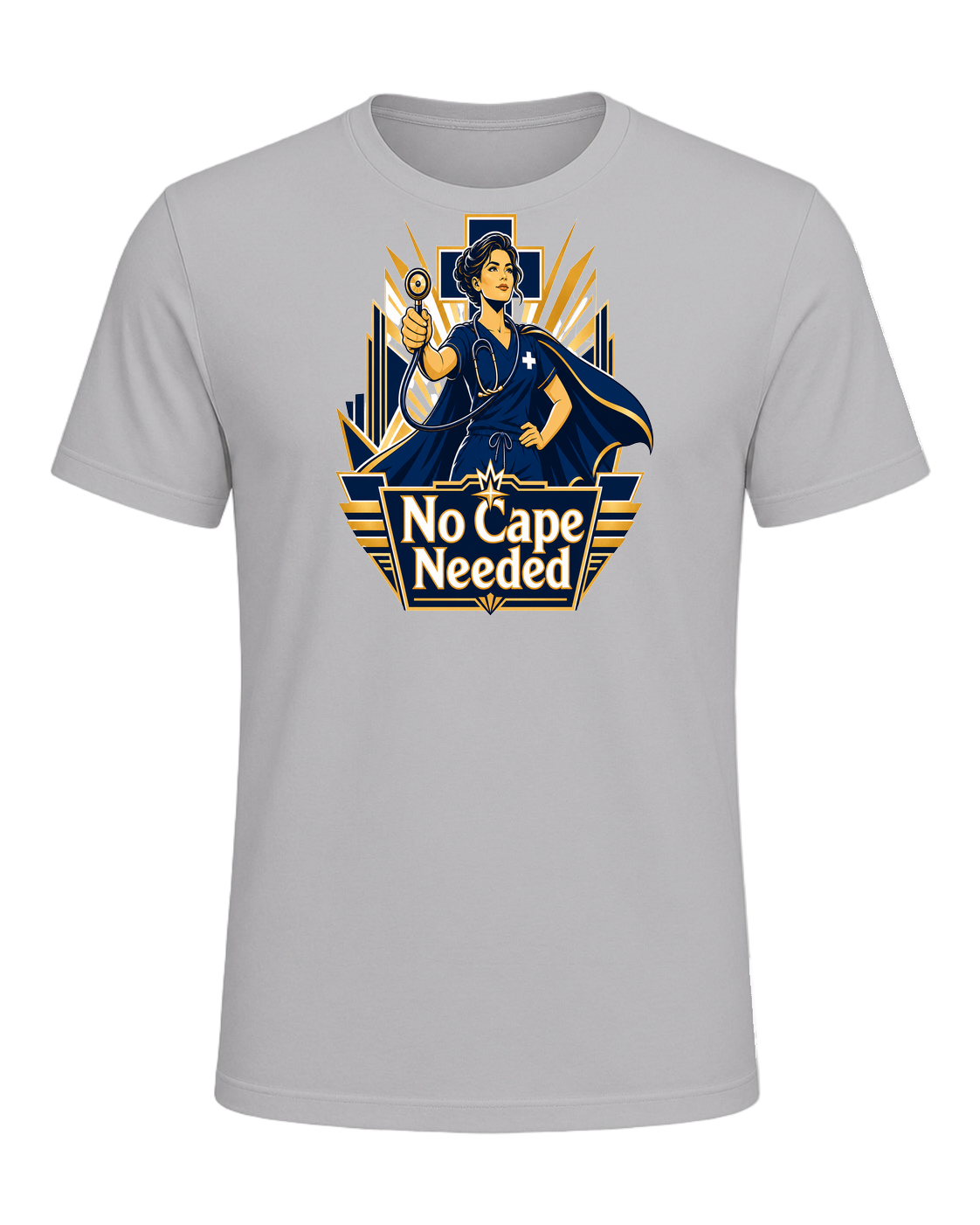 ER Nurse Superhero — Athletic Heather