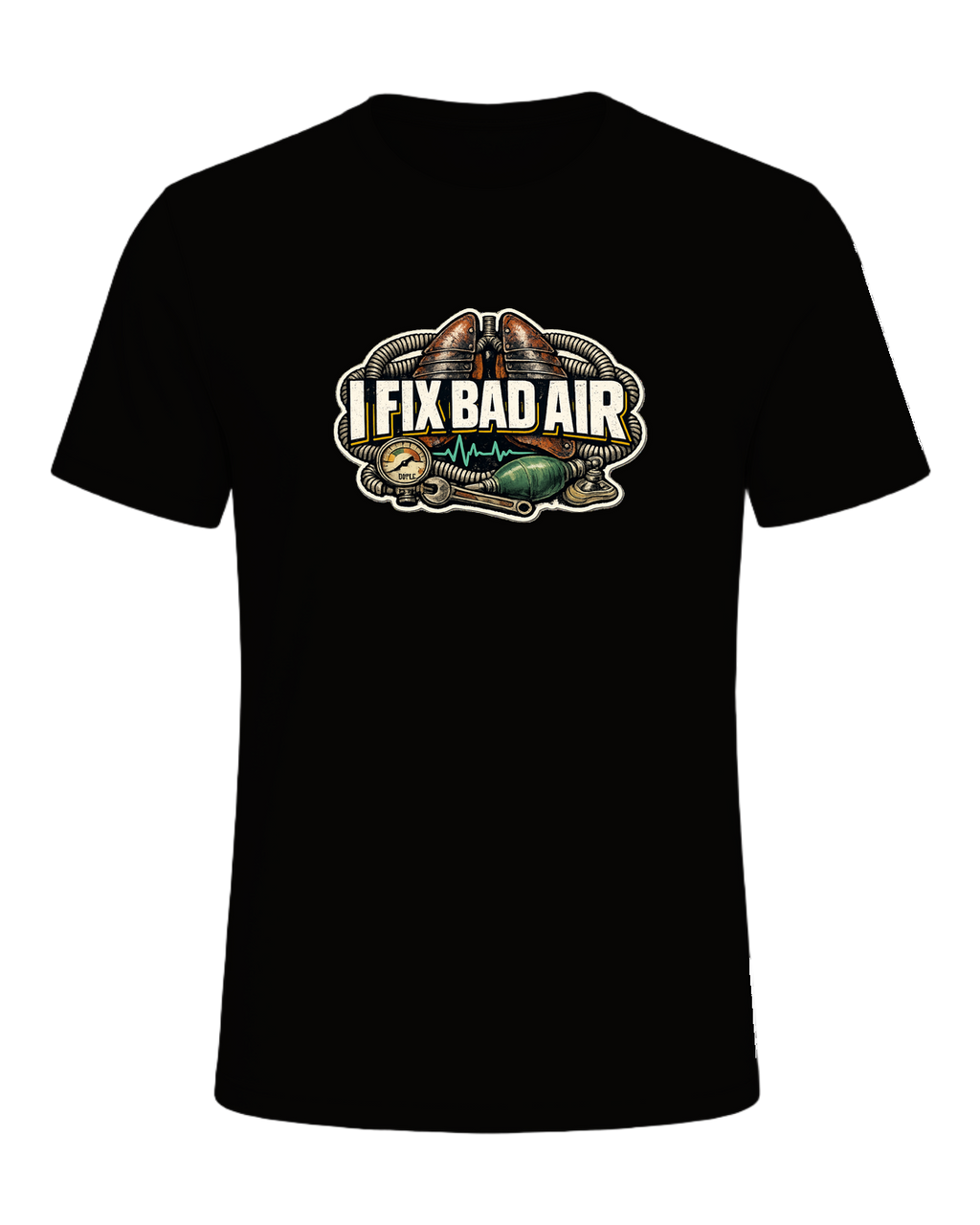 I Fix Bad Air Tee — Black Heather