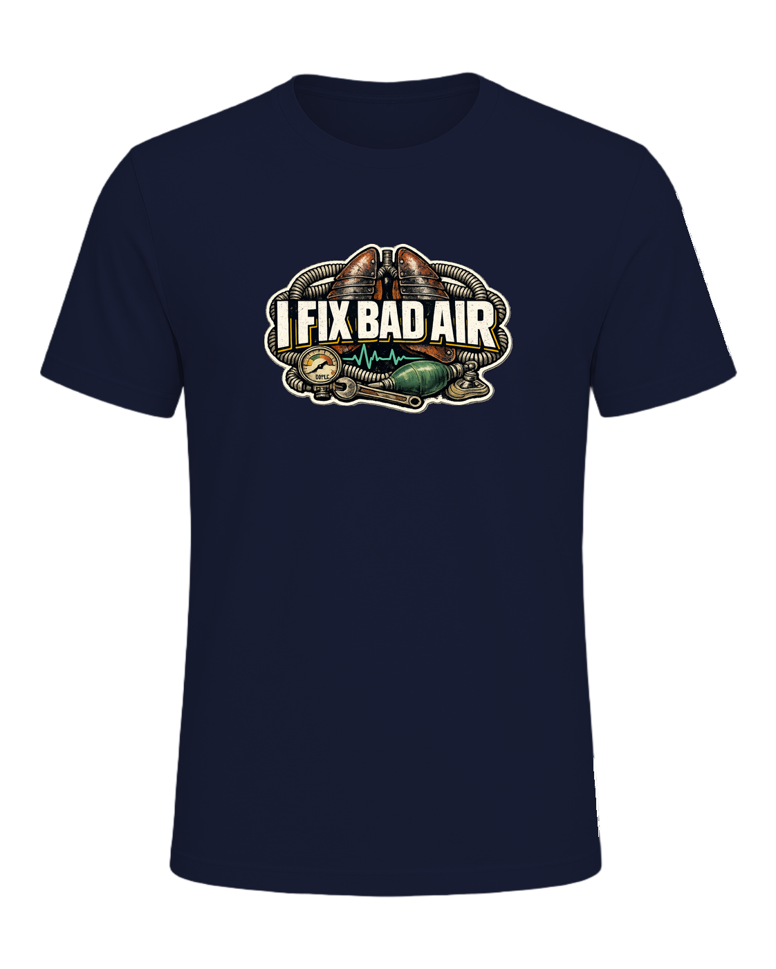 I Fix Bad Air Tee — Navy