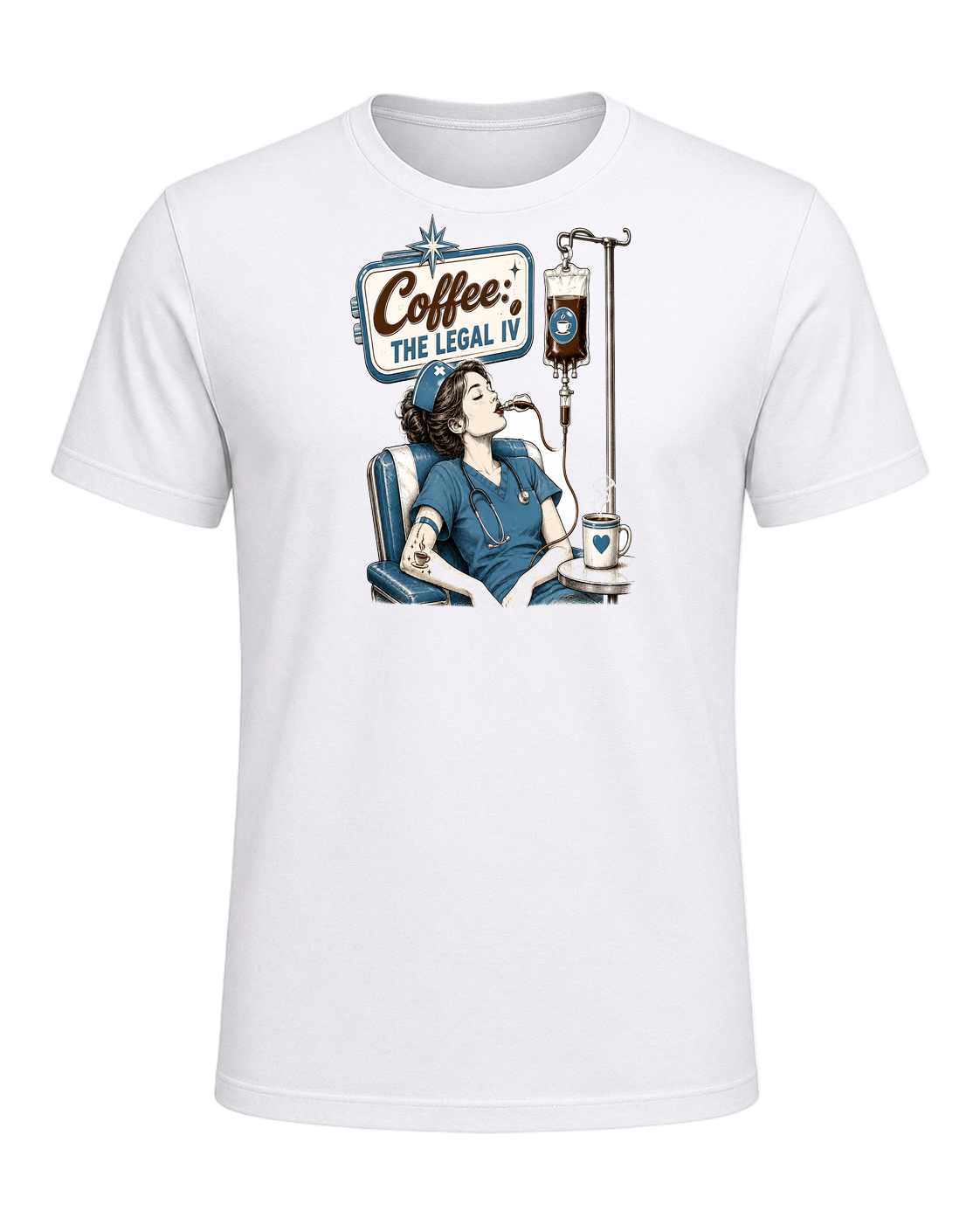 Nurse + Coffee — White