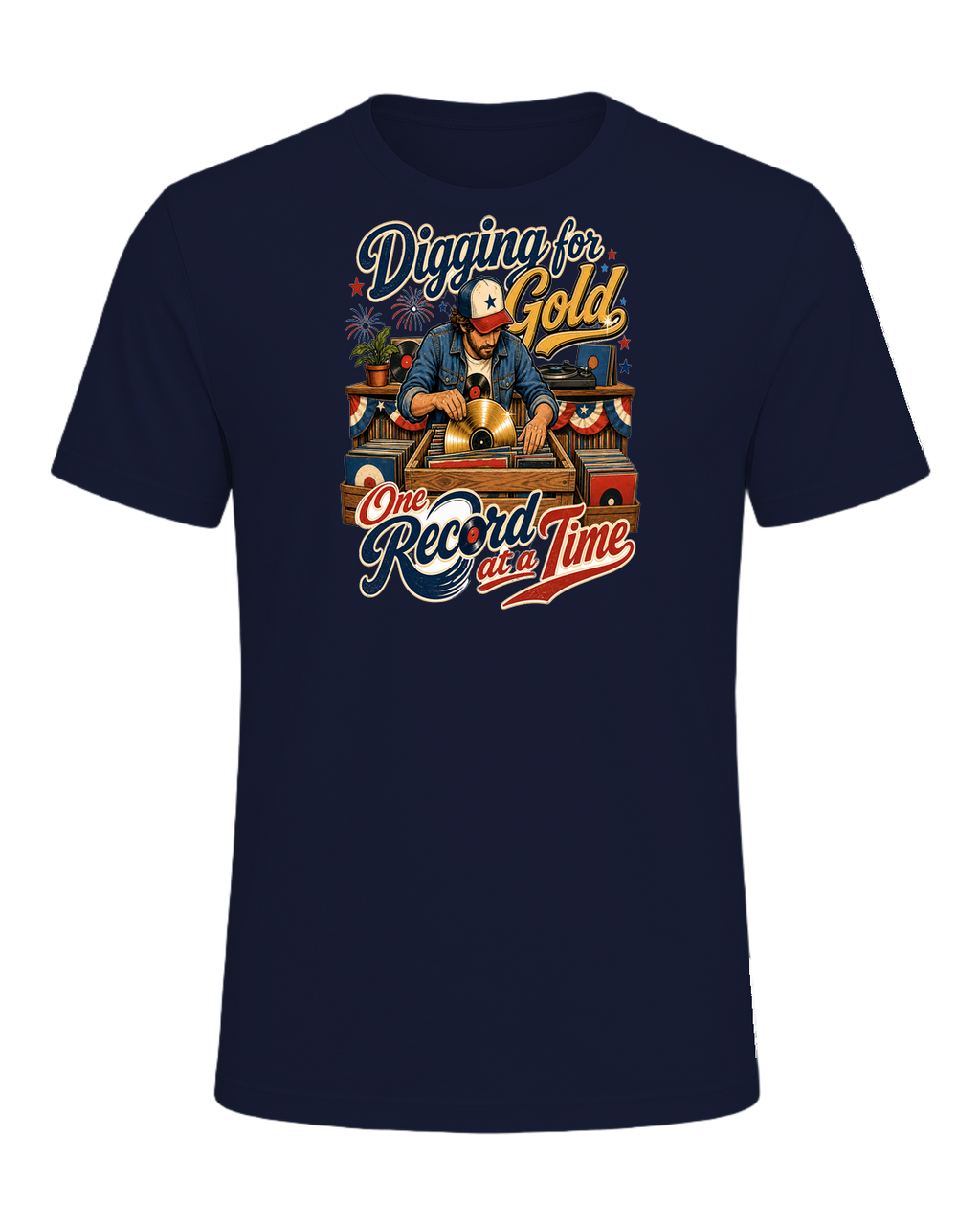 Vinyl Record Digger — Navy
