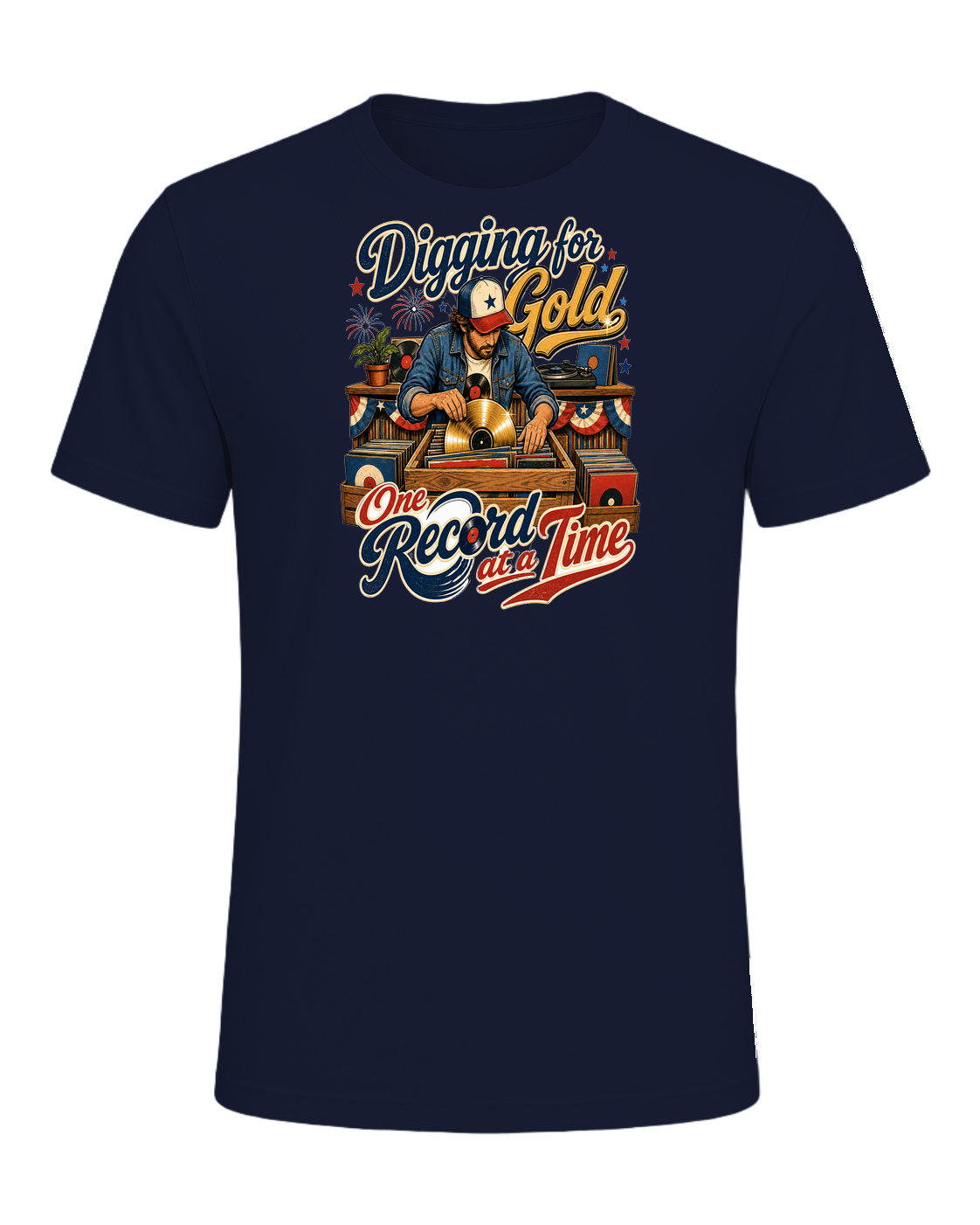 Vinyl Record Digger — Navy