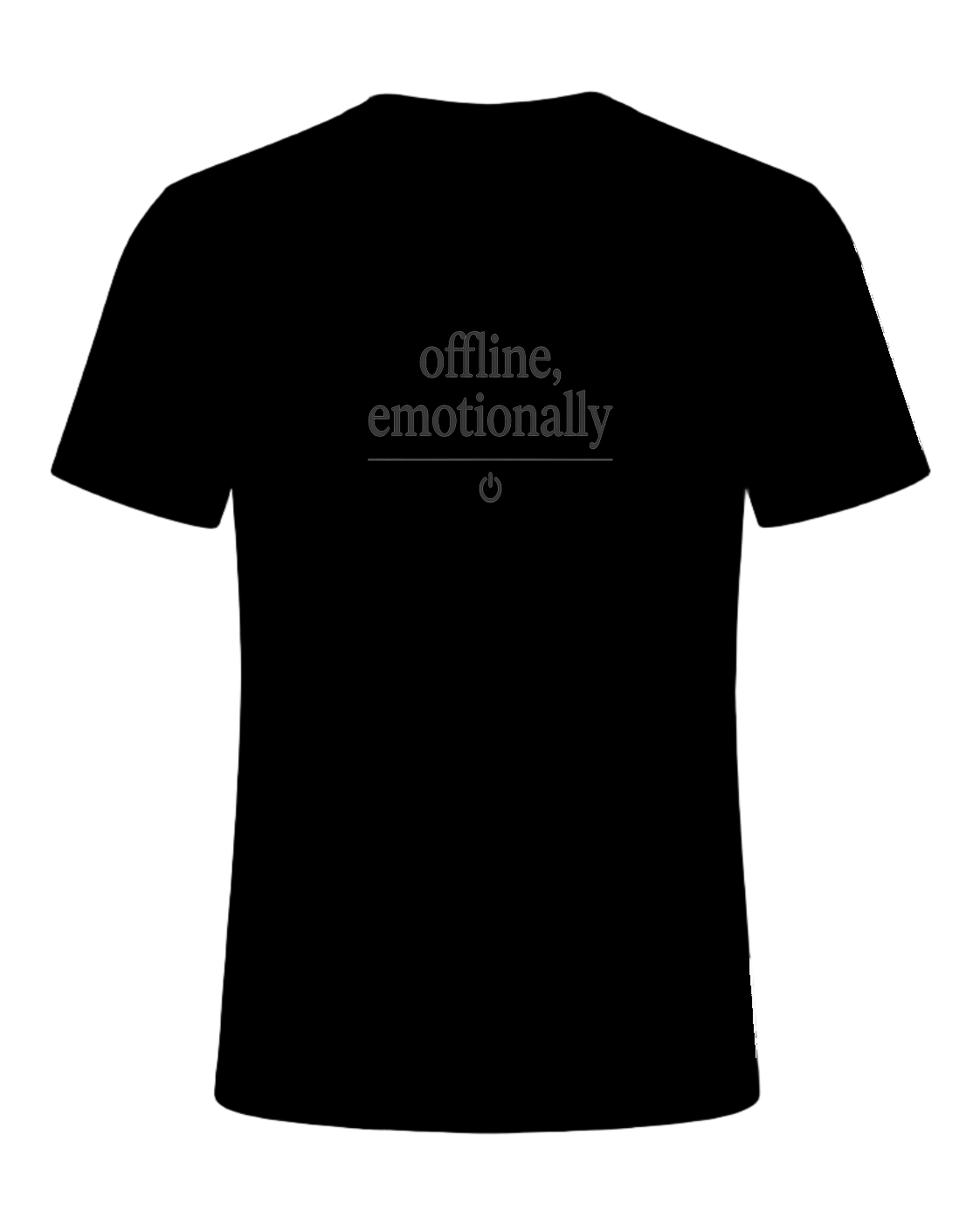 offline, emotionally — Black