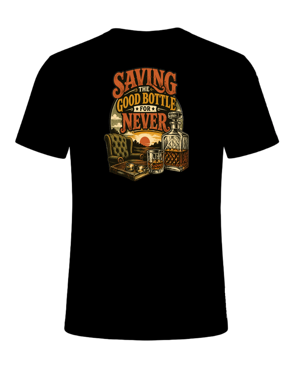 SAVING THE GOOD BOTTLE FOR NEVER — Black