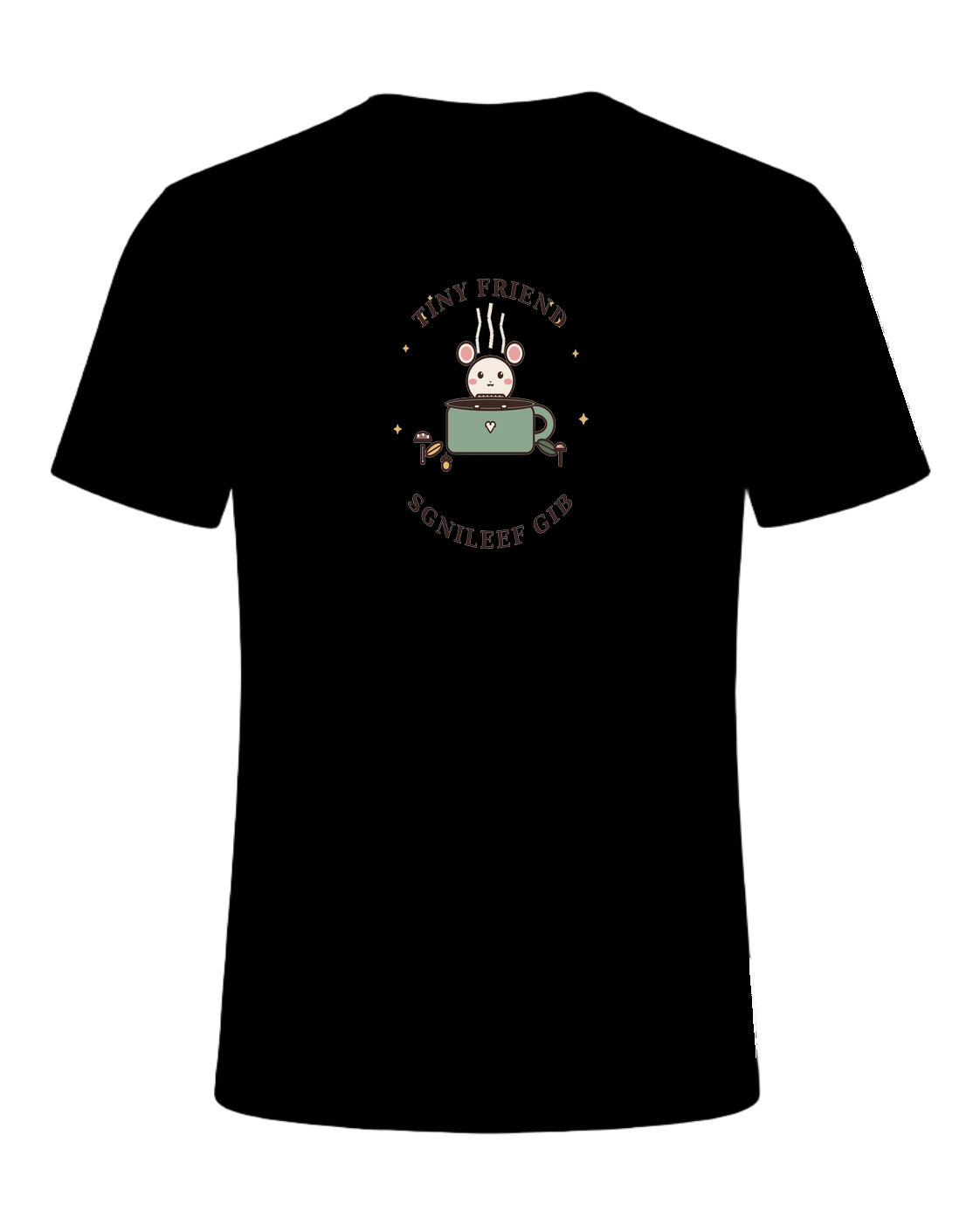 TINY FRIEND BIG FEELINGS — Black