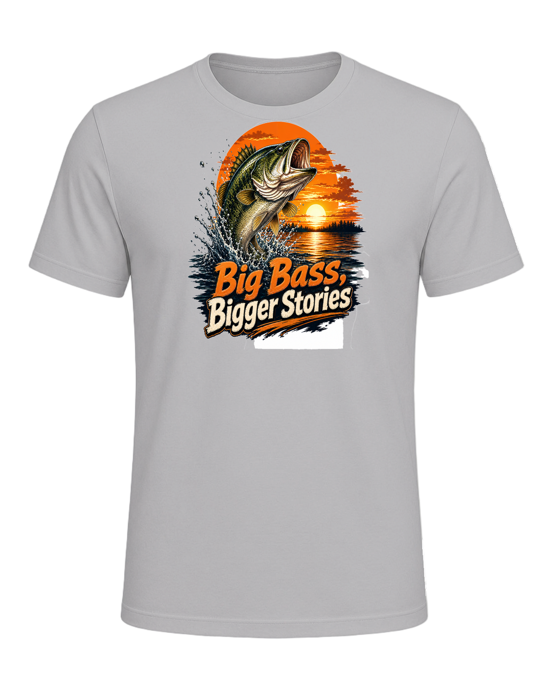 Bass Fishing Obsessed — Athletic Heather