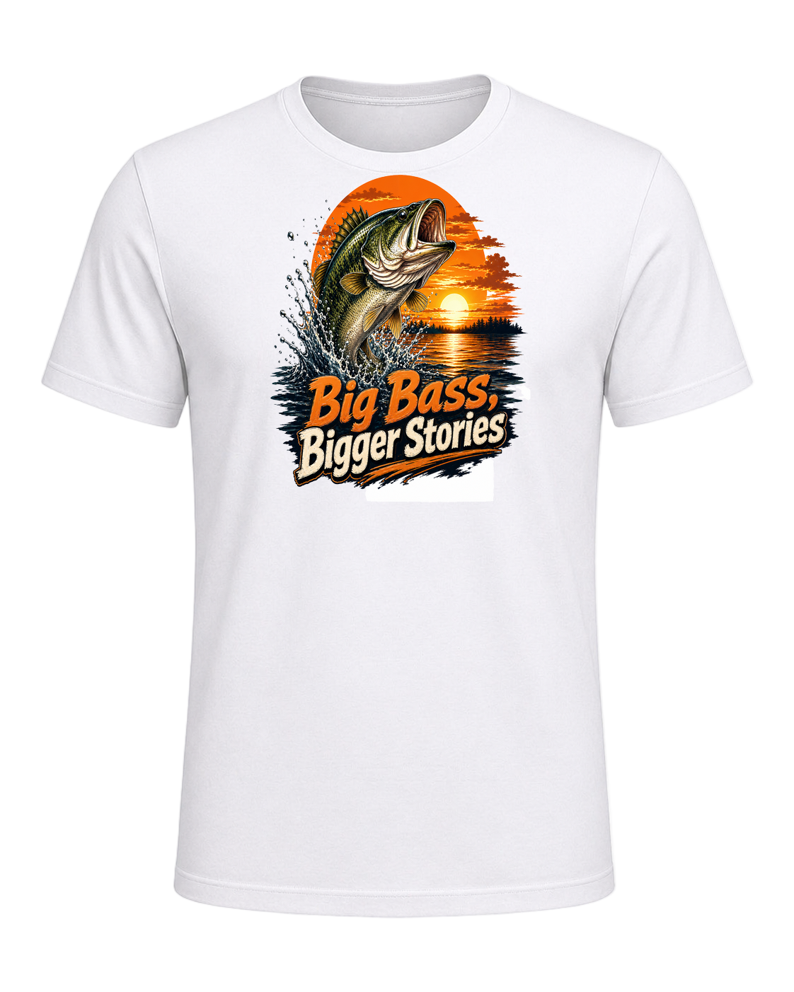 Bass Fishing Obsessed — White